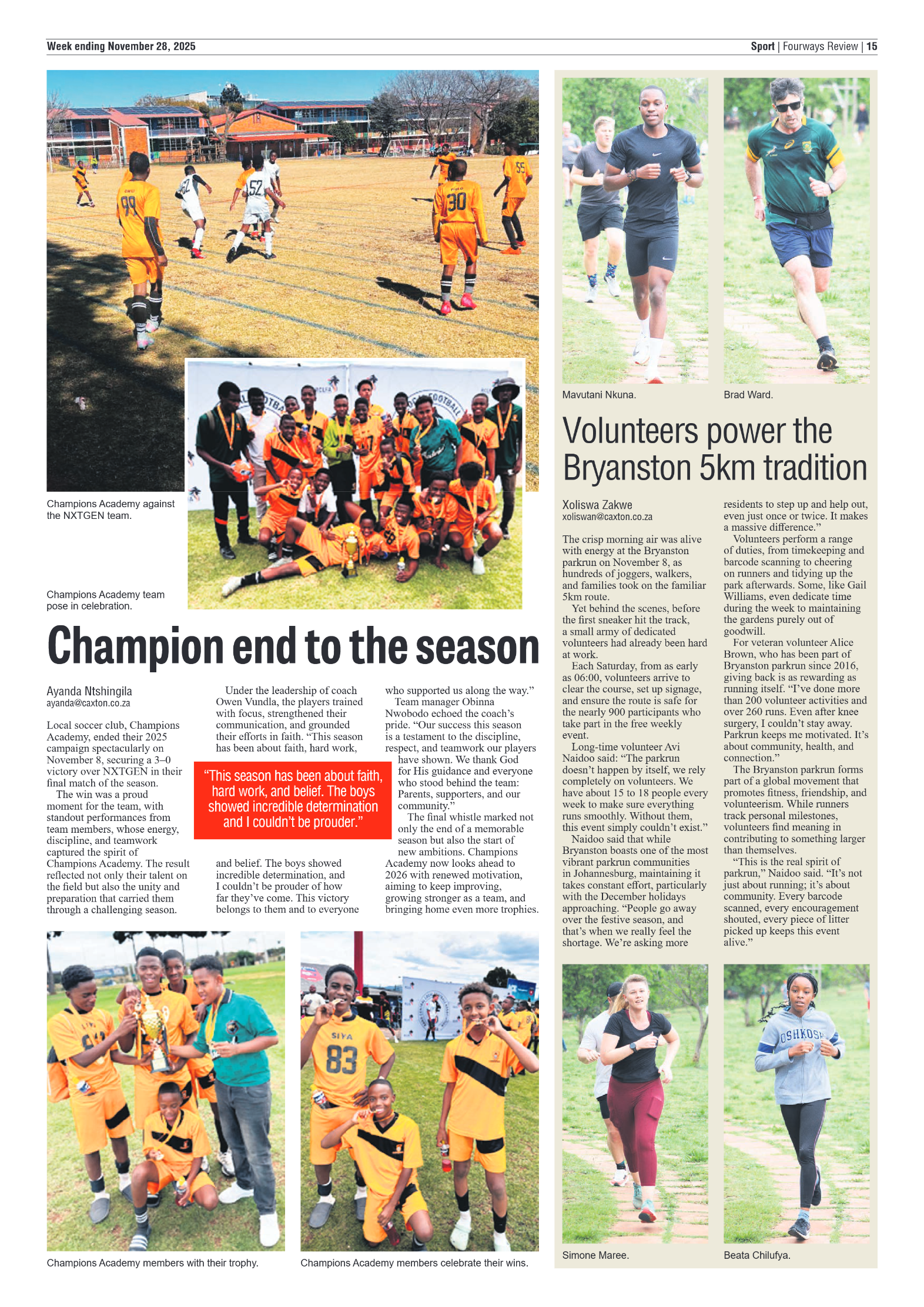 Fourways Review 28 November 2025 page 17
