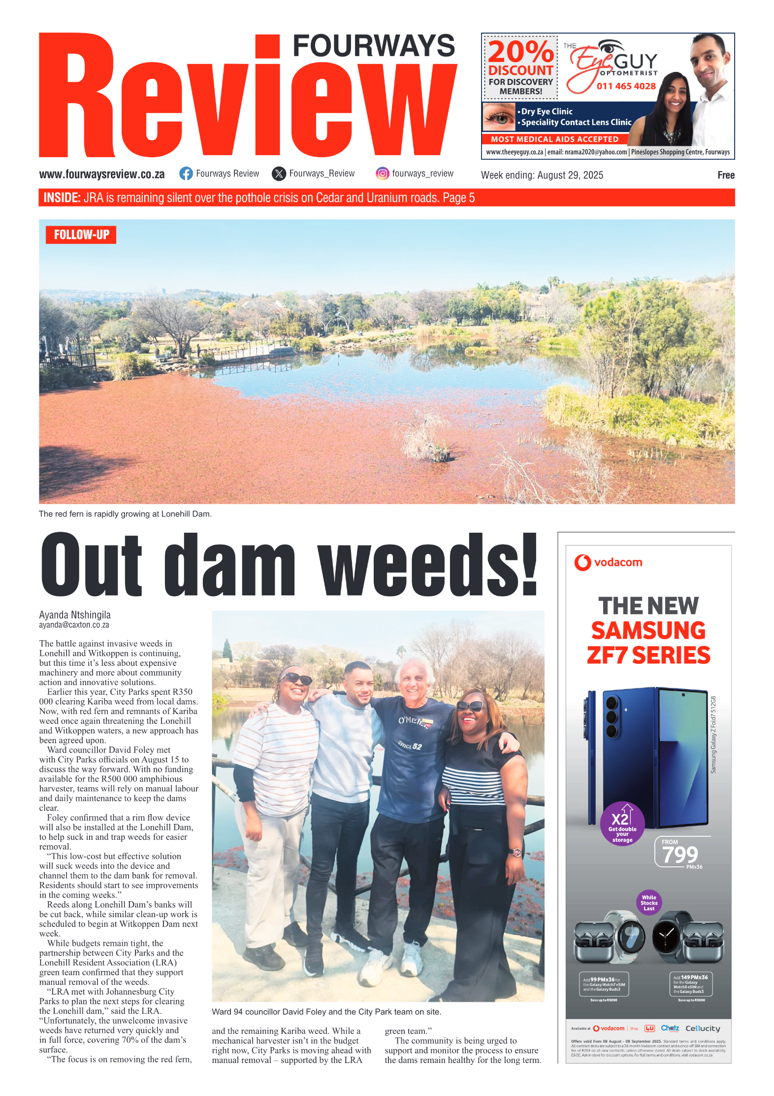 Fourways Review 29 August 2025 page 1