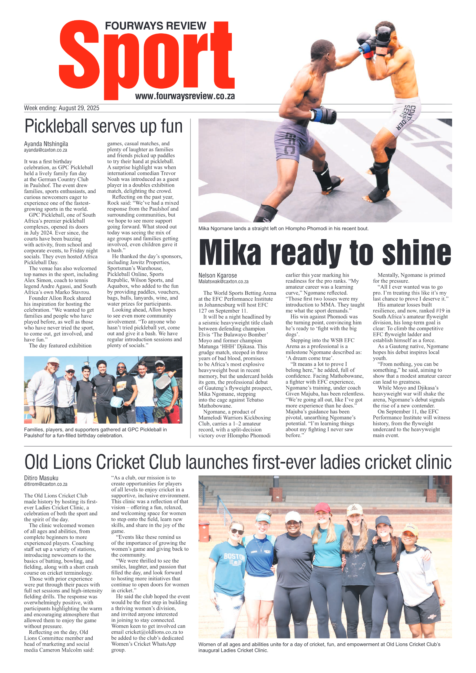 Fourways Review 29 August 2025 page 8