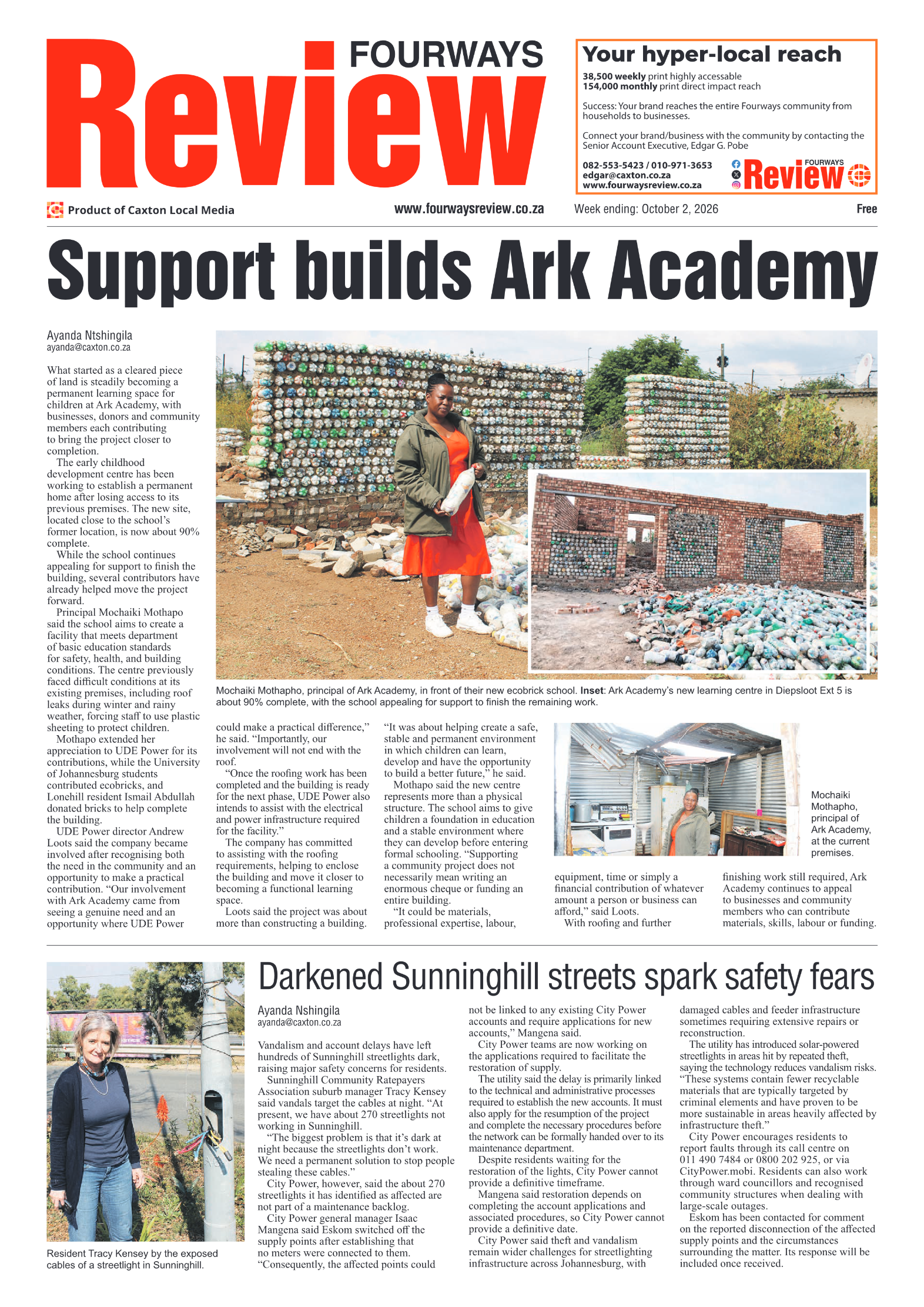 Fourways Review 2 October 2026 page 1