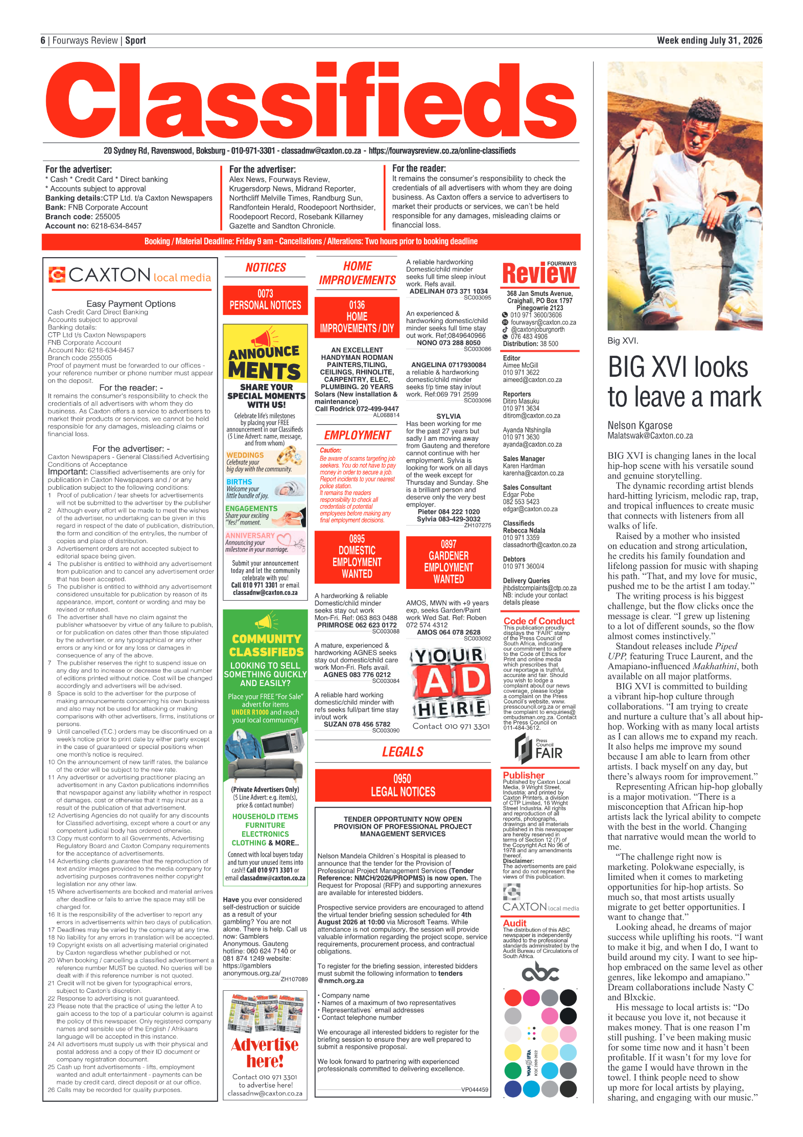 Fourways Review 31 July 2026 page 18