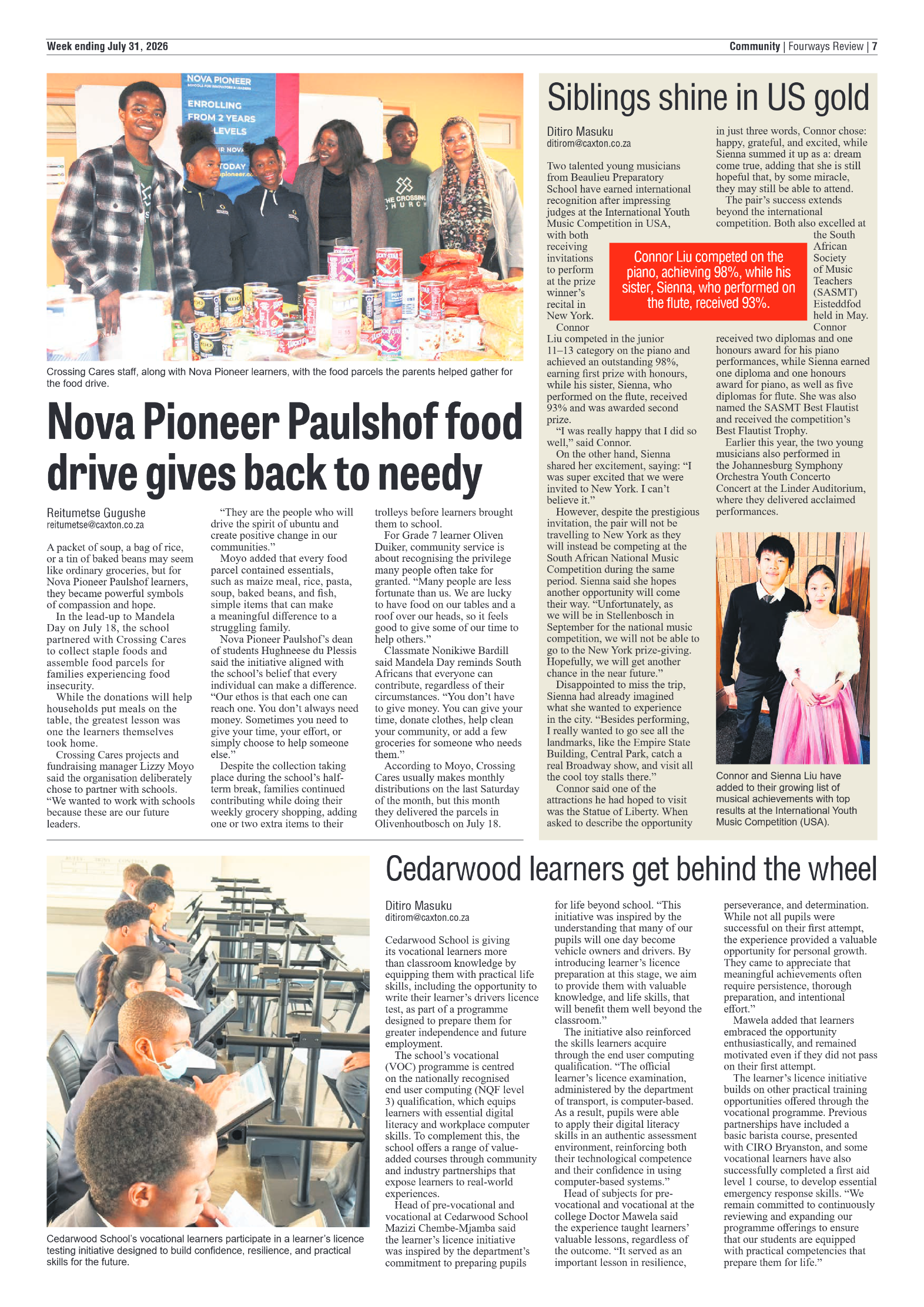 Fourways Review 31 July 2026 page 19