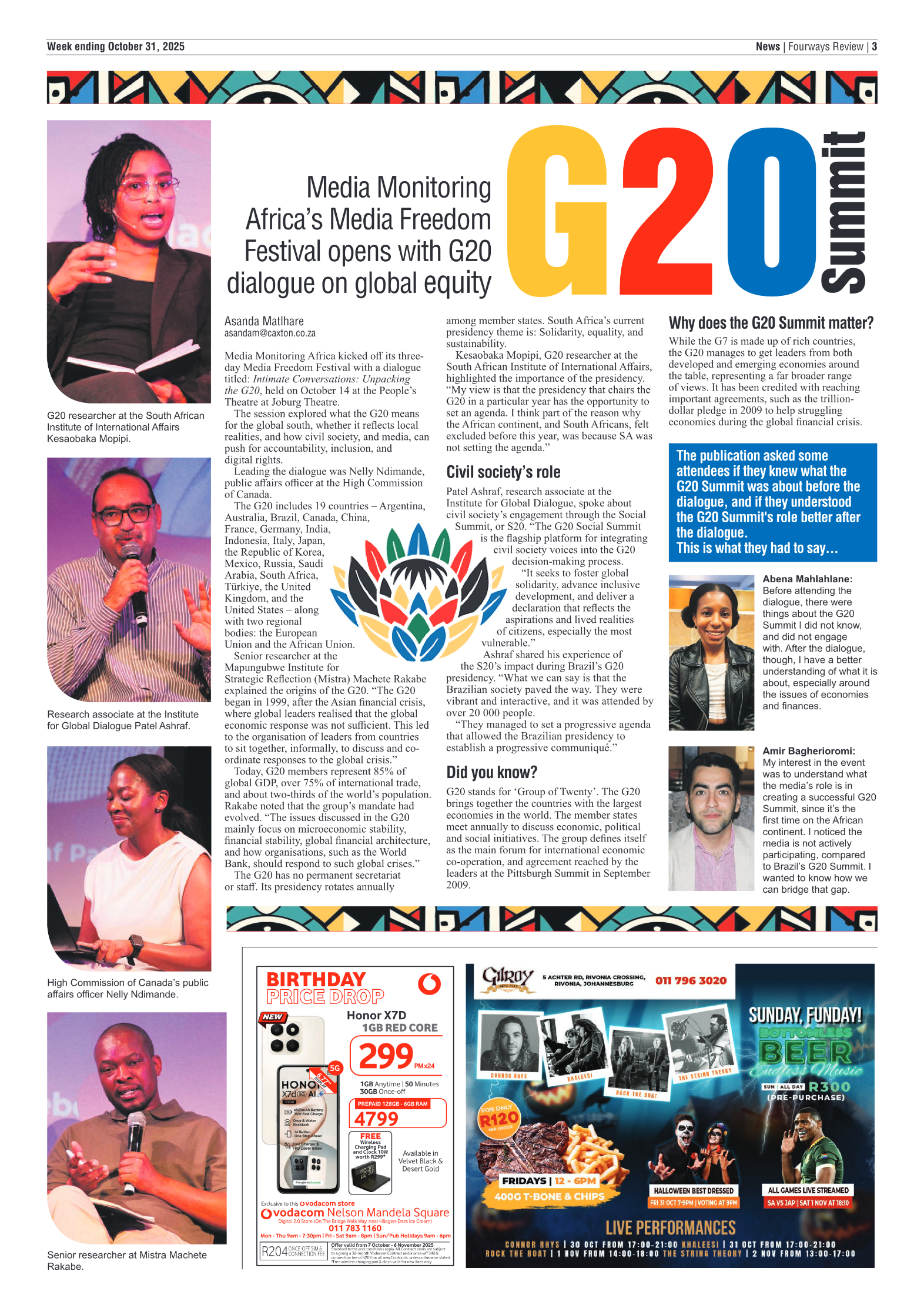 Fourways Review 31 October 2025 page 3