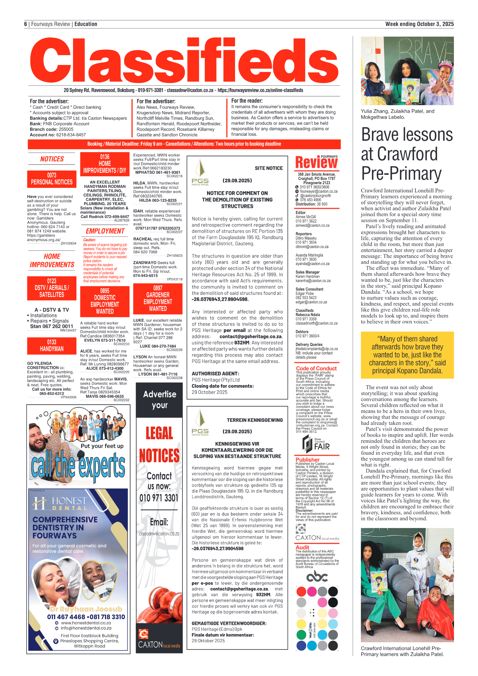 Fourways Review 3 October 2025 page 6