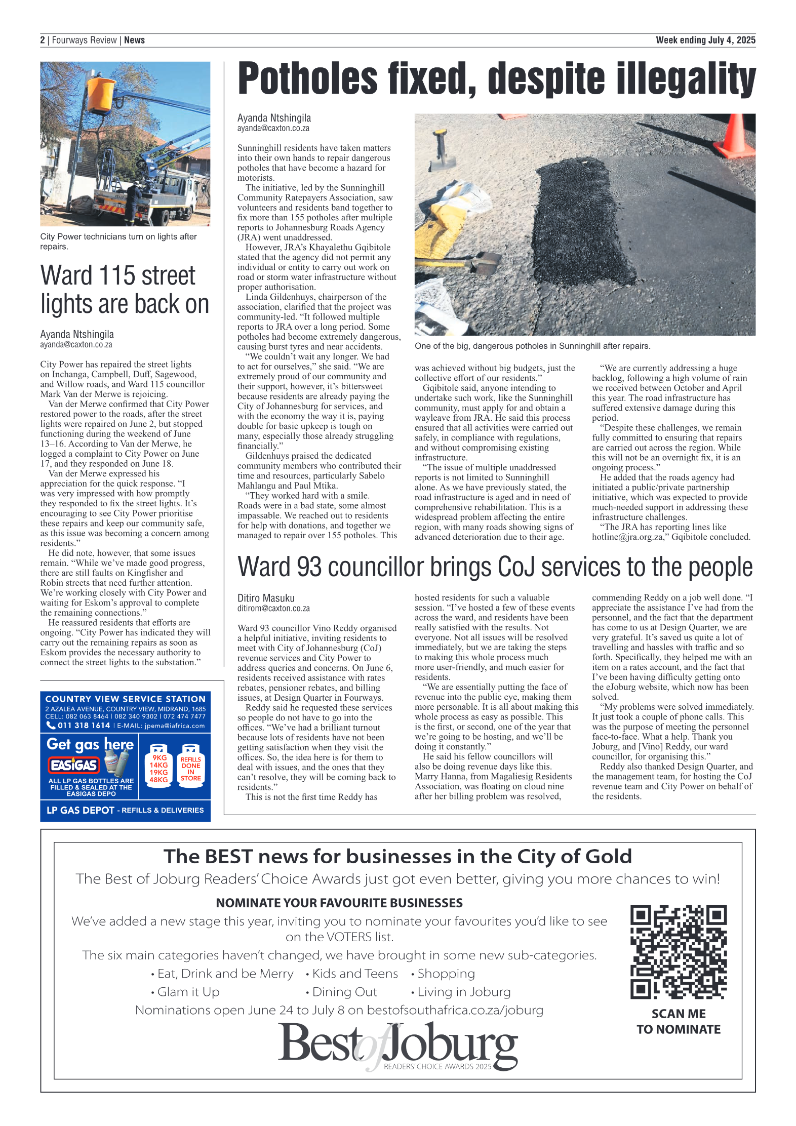 Fourways Review 4 July 2025 page 2