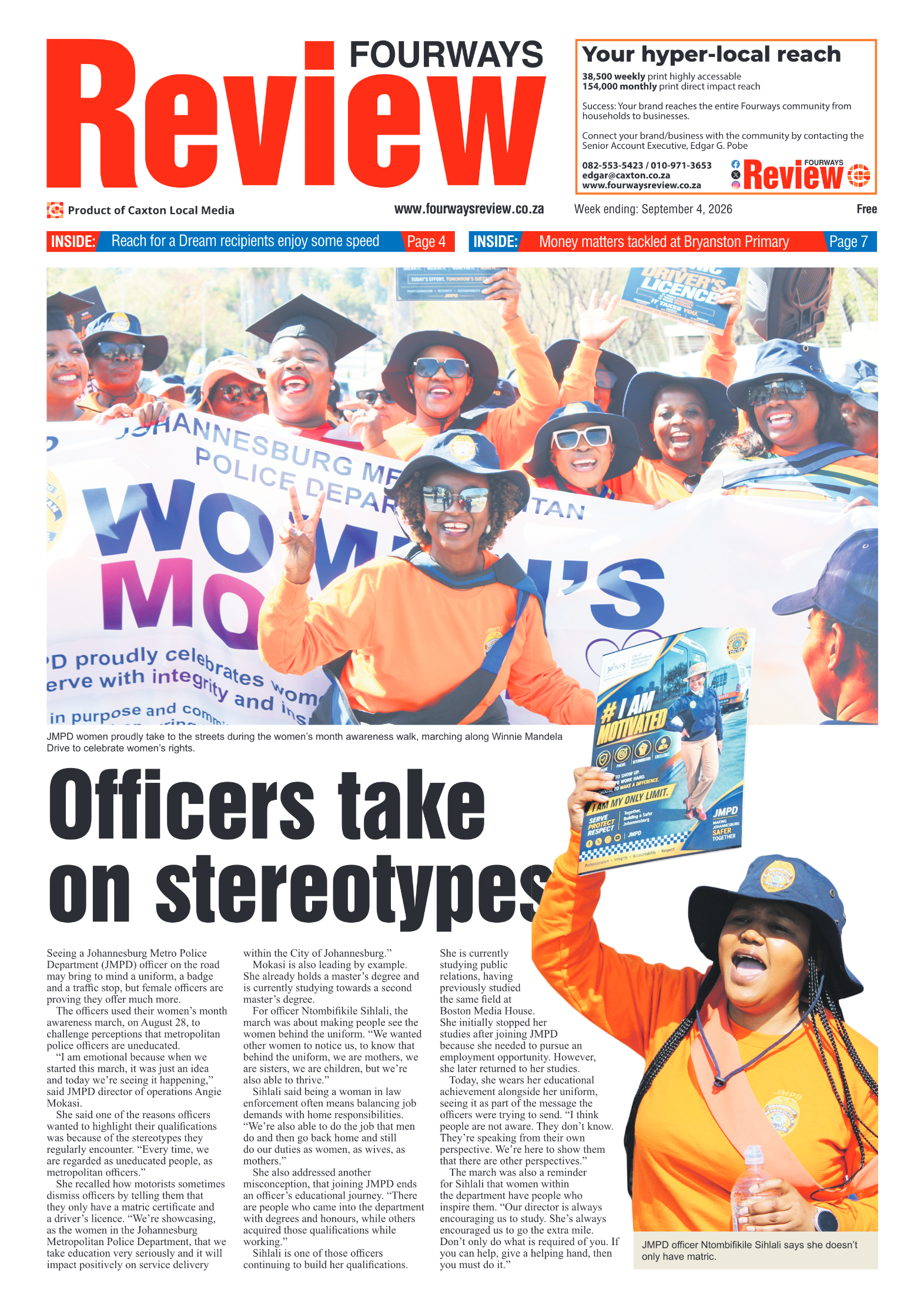Fourways Review 4 September 2026 page 1