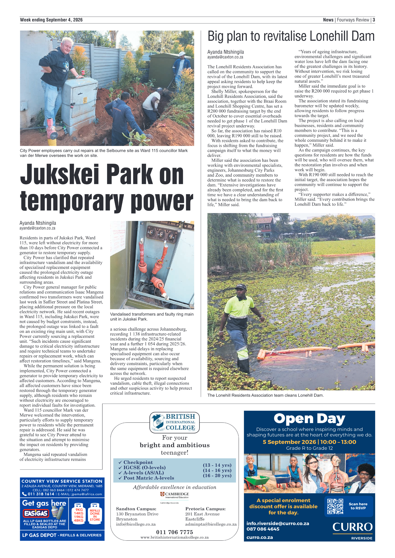 Fourways Review 4 September 2026 page 3
