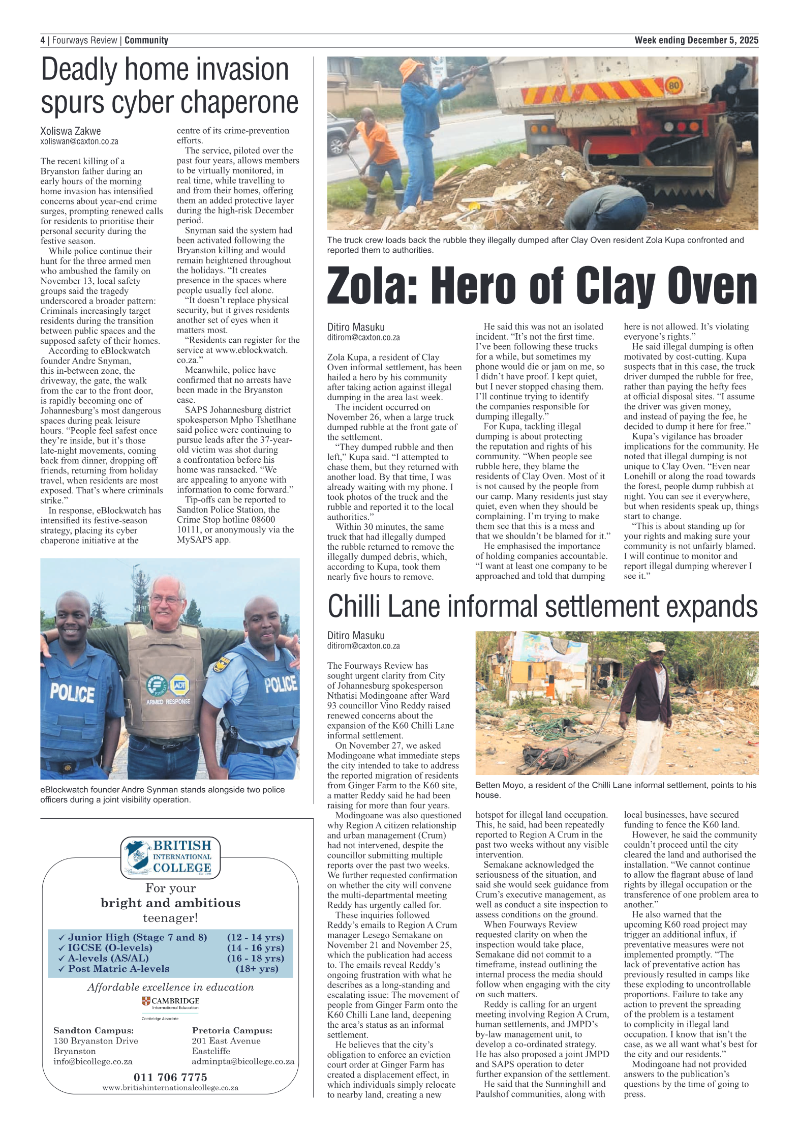 Fourways Review 5 December 2025 page 4