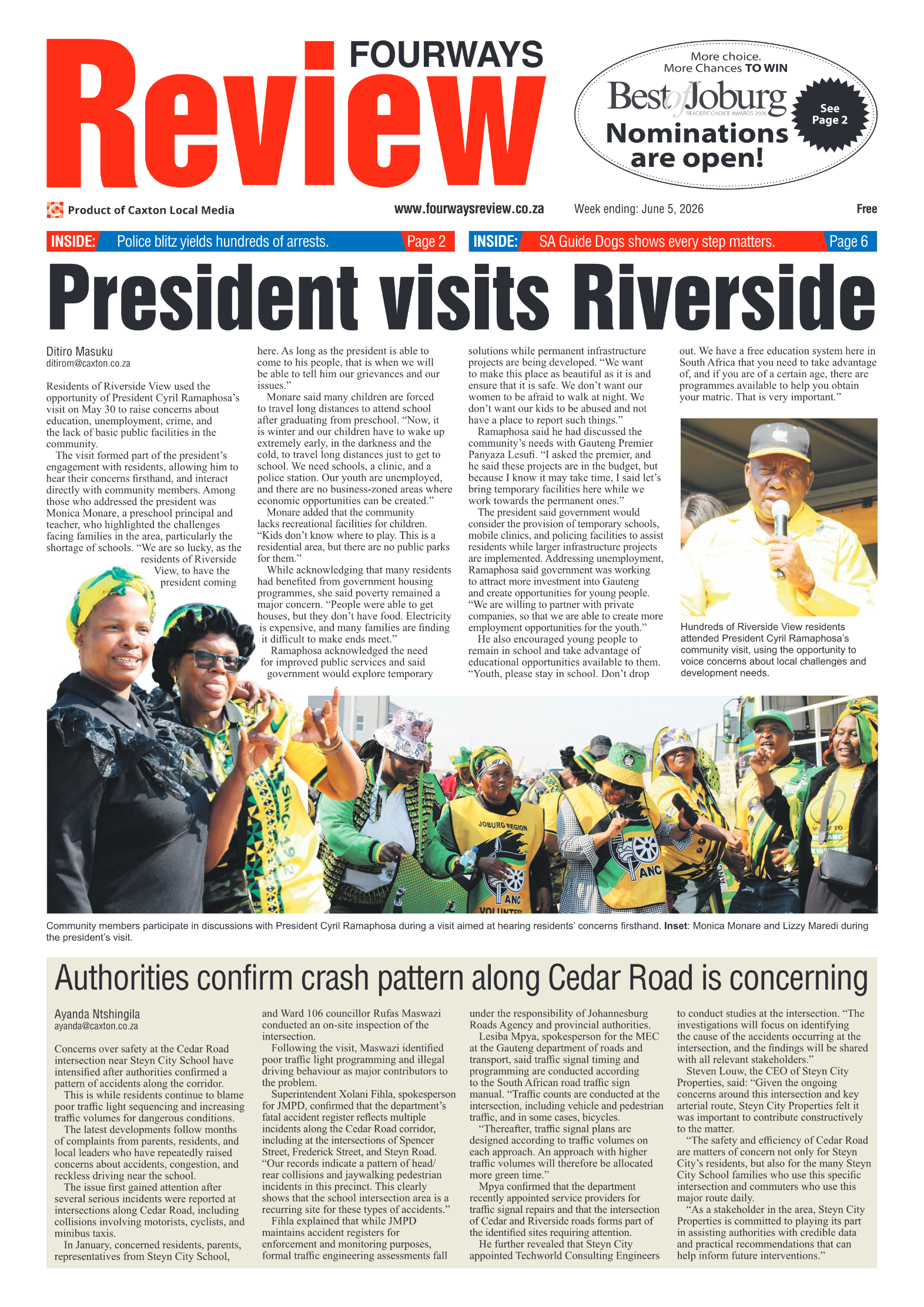 Fourways Review 5 June 2026 page 1