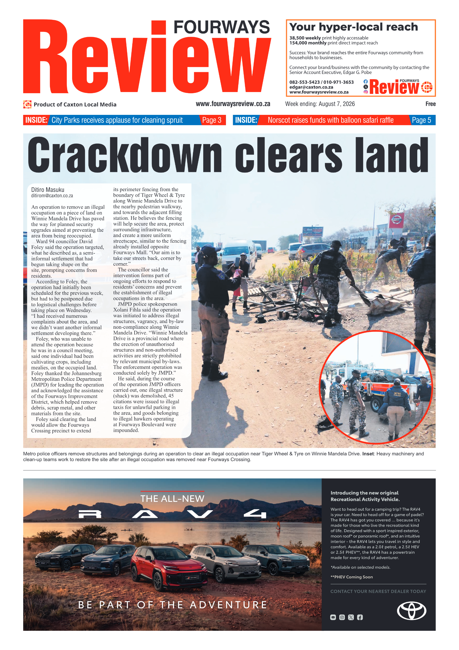 Fourways Review 7 August 2026 page 1