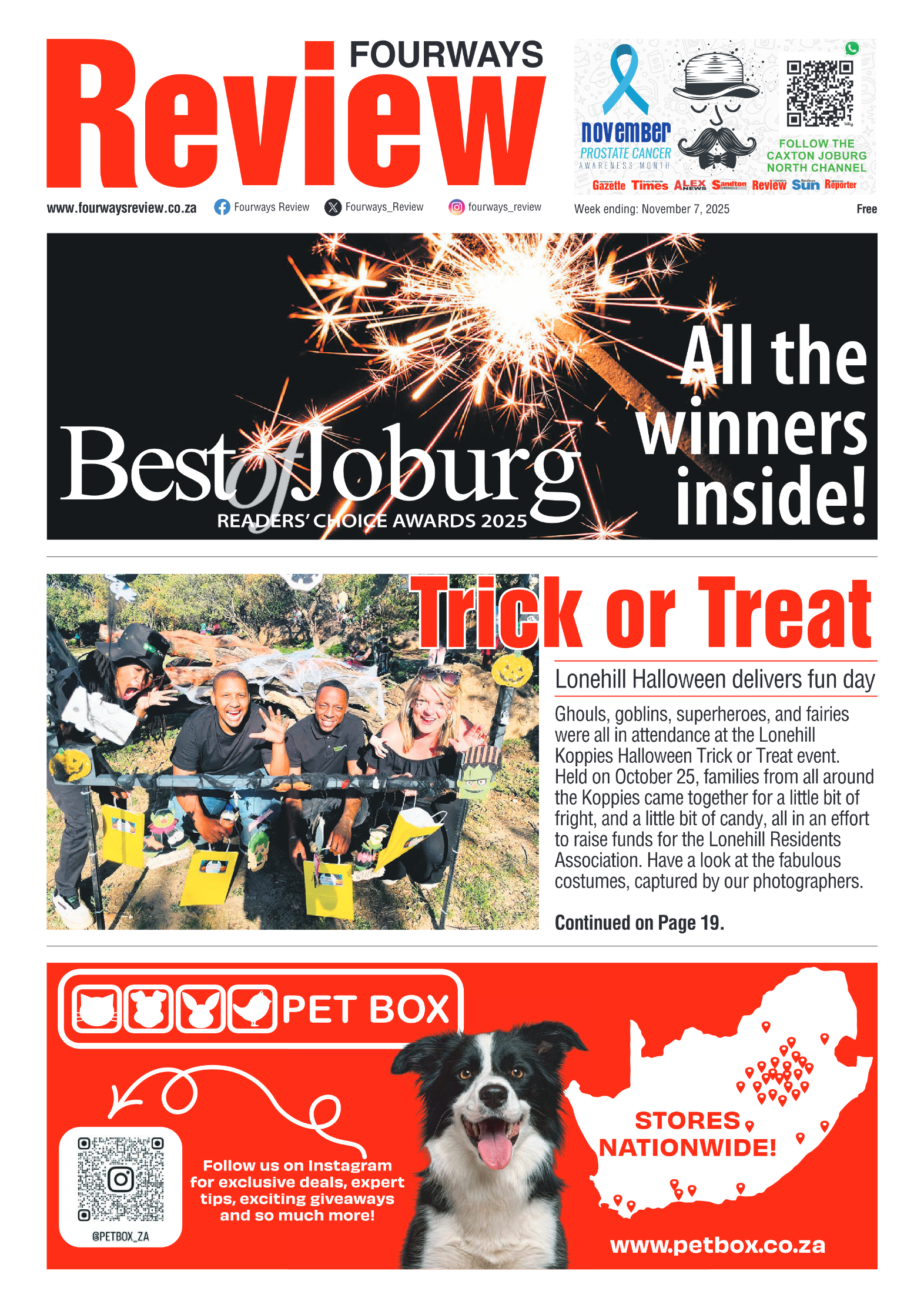 Fourways Review 7 November 2025 page 1