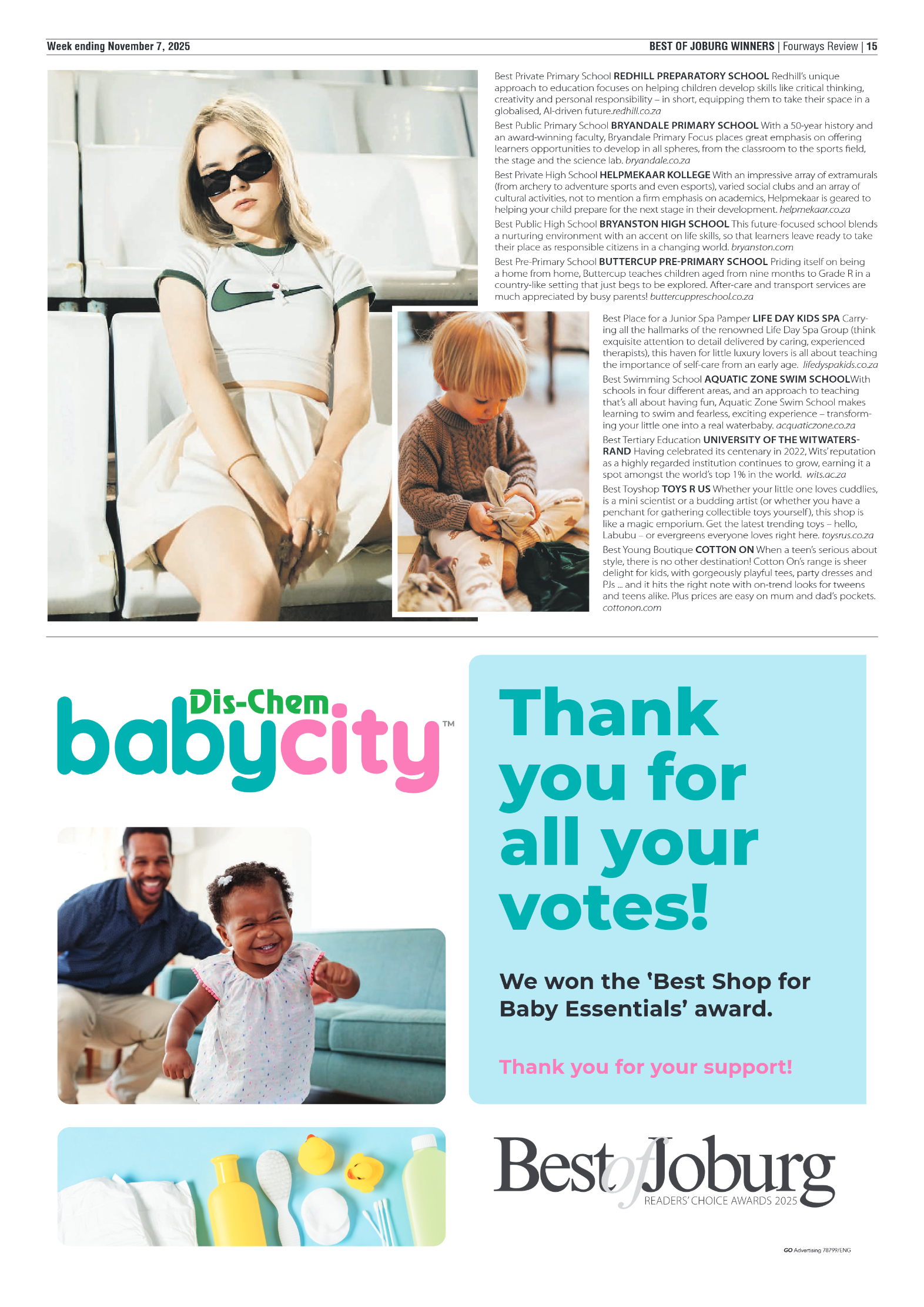 Fourways Review 7 November 2025 page 15