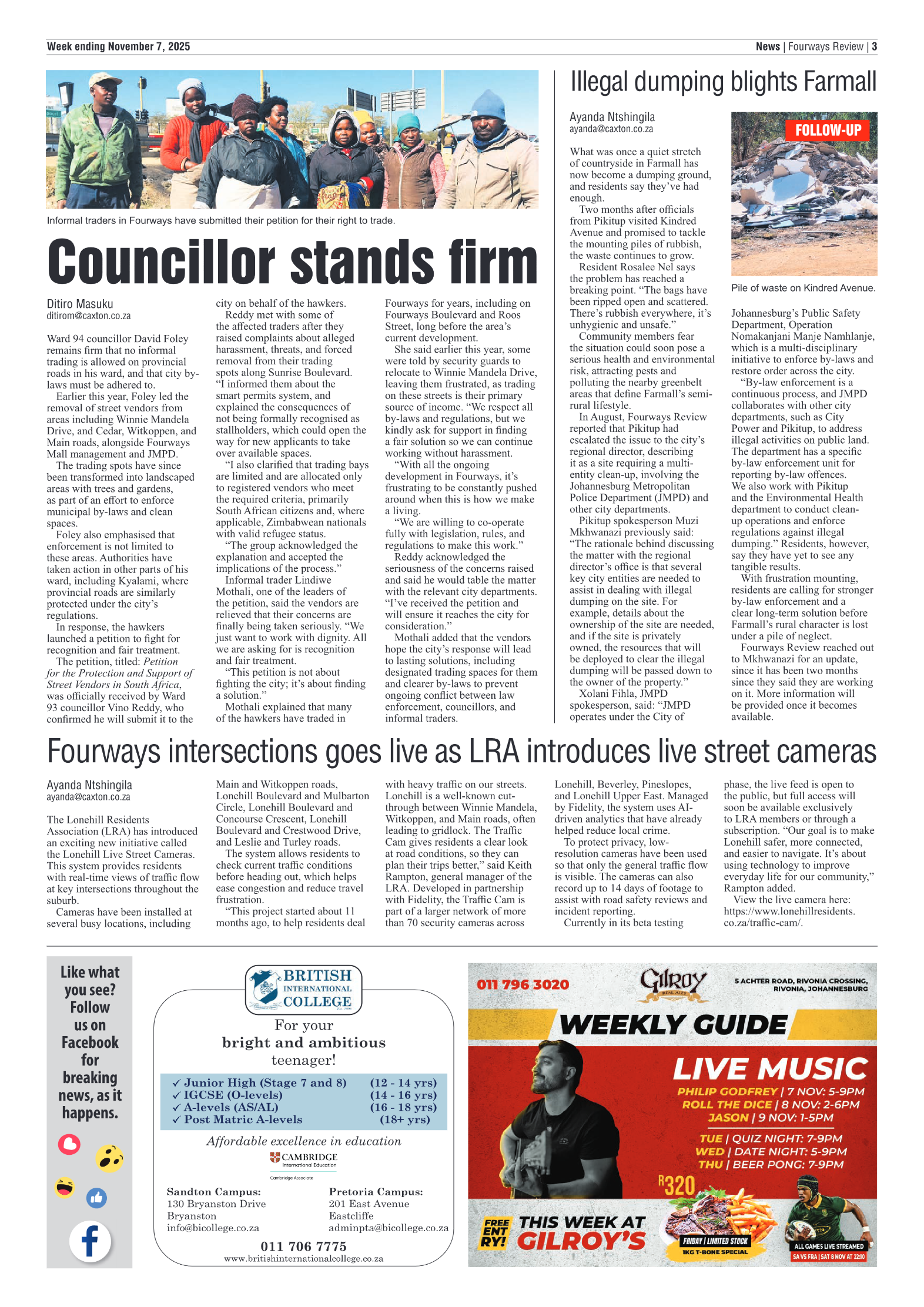 Fourways Review 7 November 2025 page 3