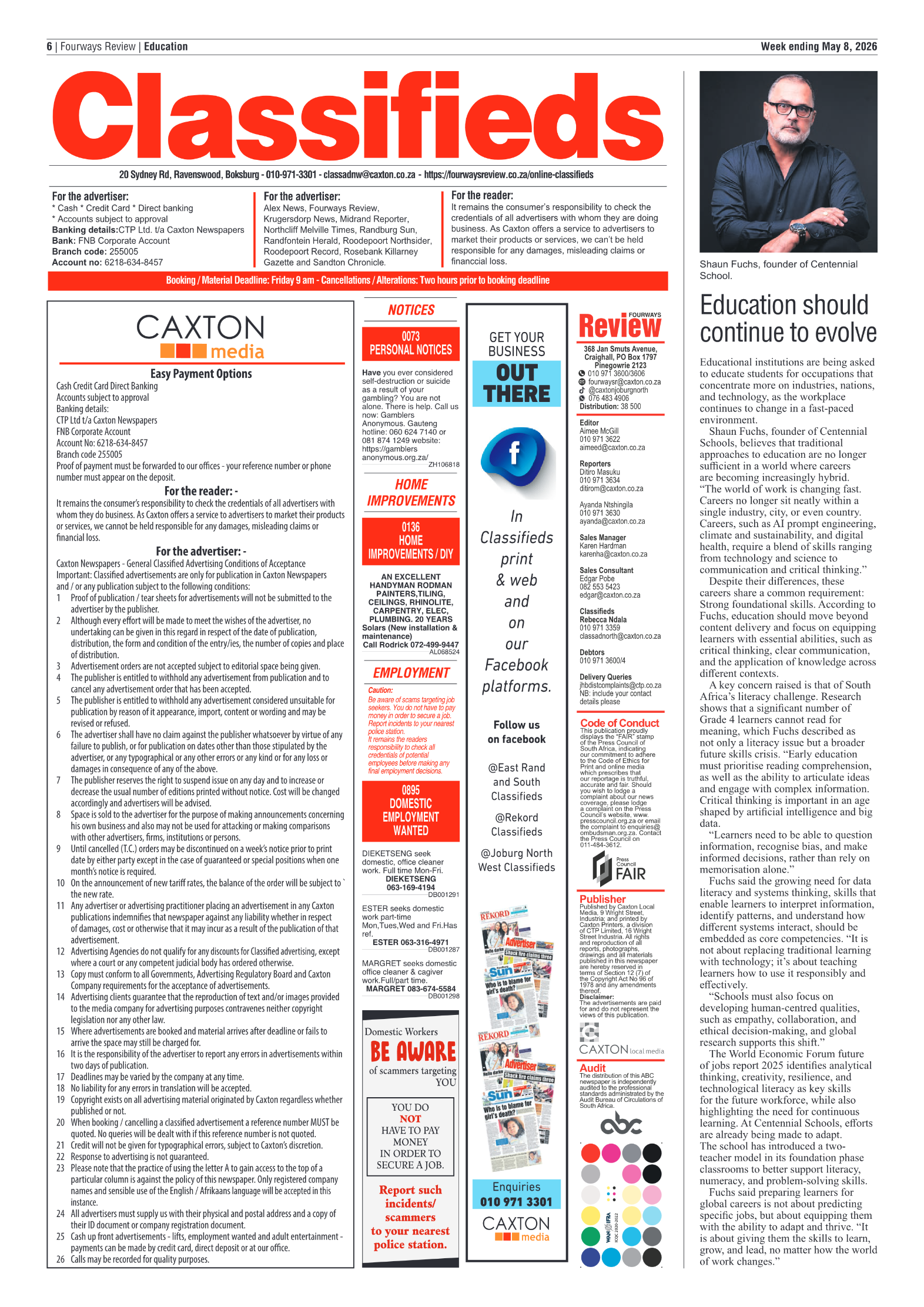 Fourways Review 8 May 2026 page 6