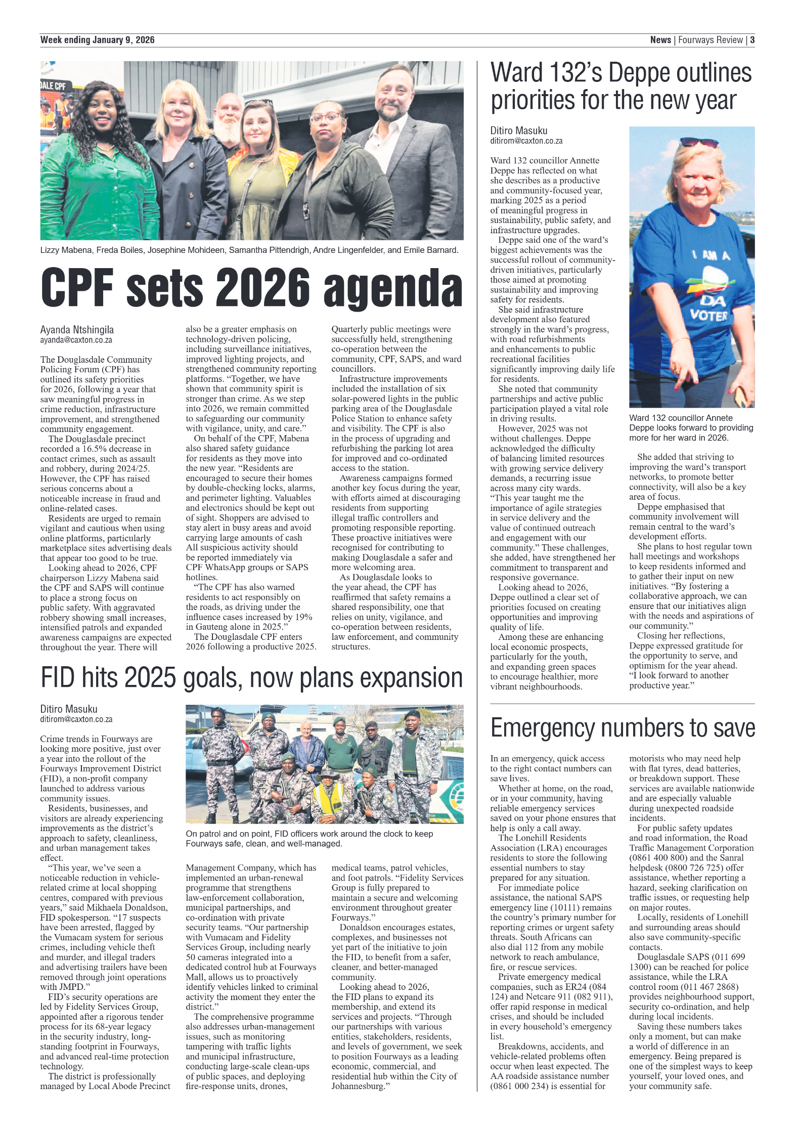 Fourways Review 9 January 2026 page 3