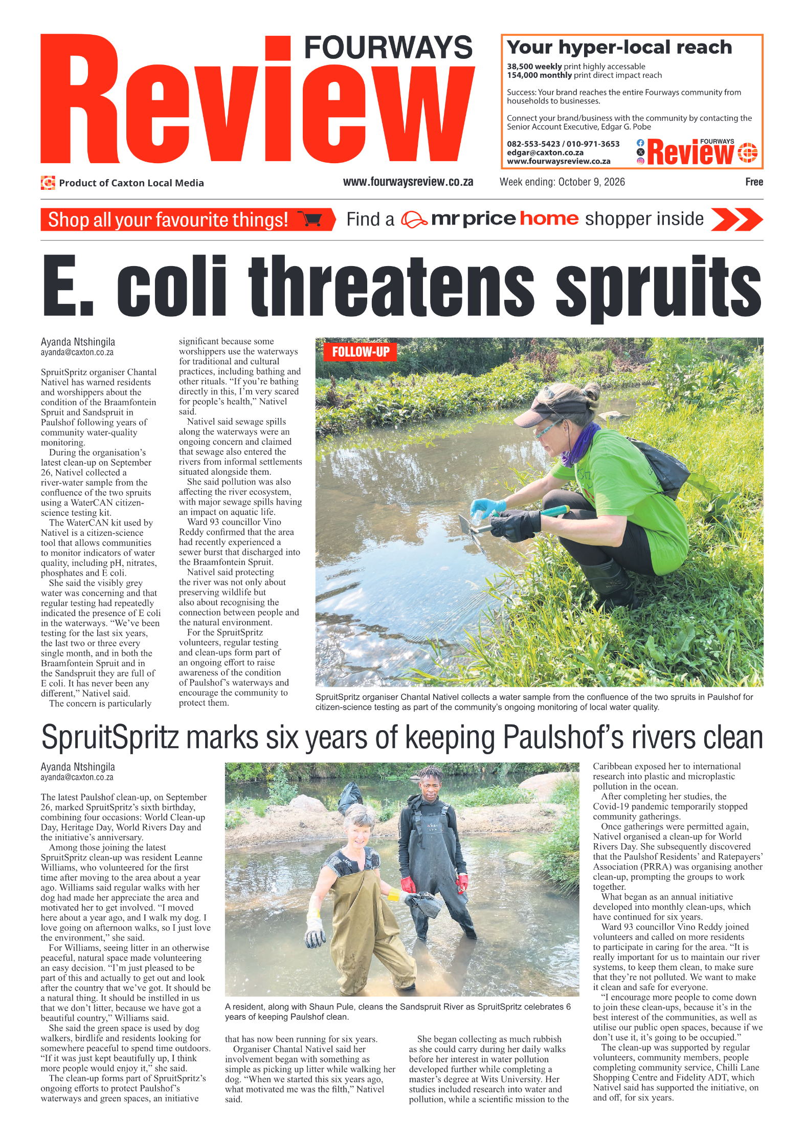 Fourways Review 9 October 2026 page 1