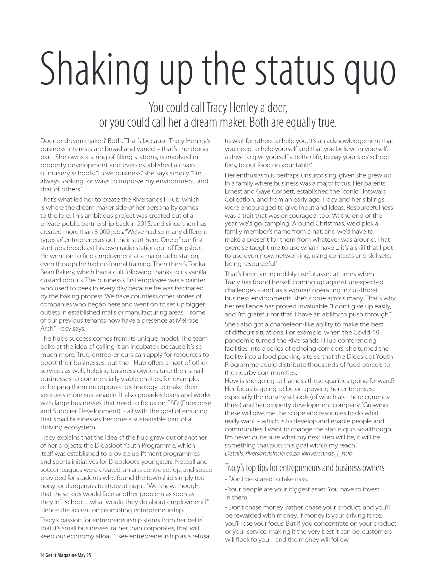 Get It North – May 2025 page 14