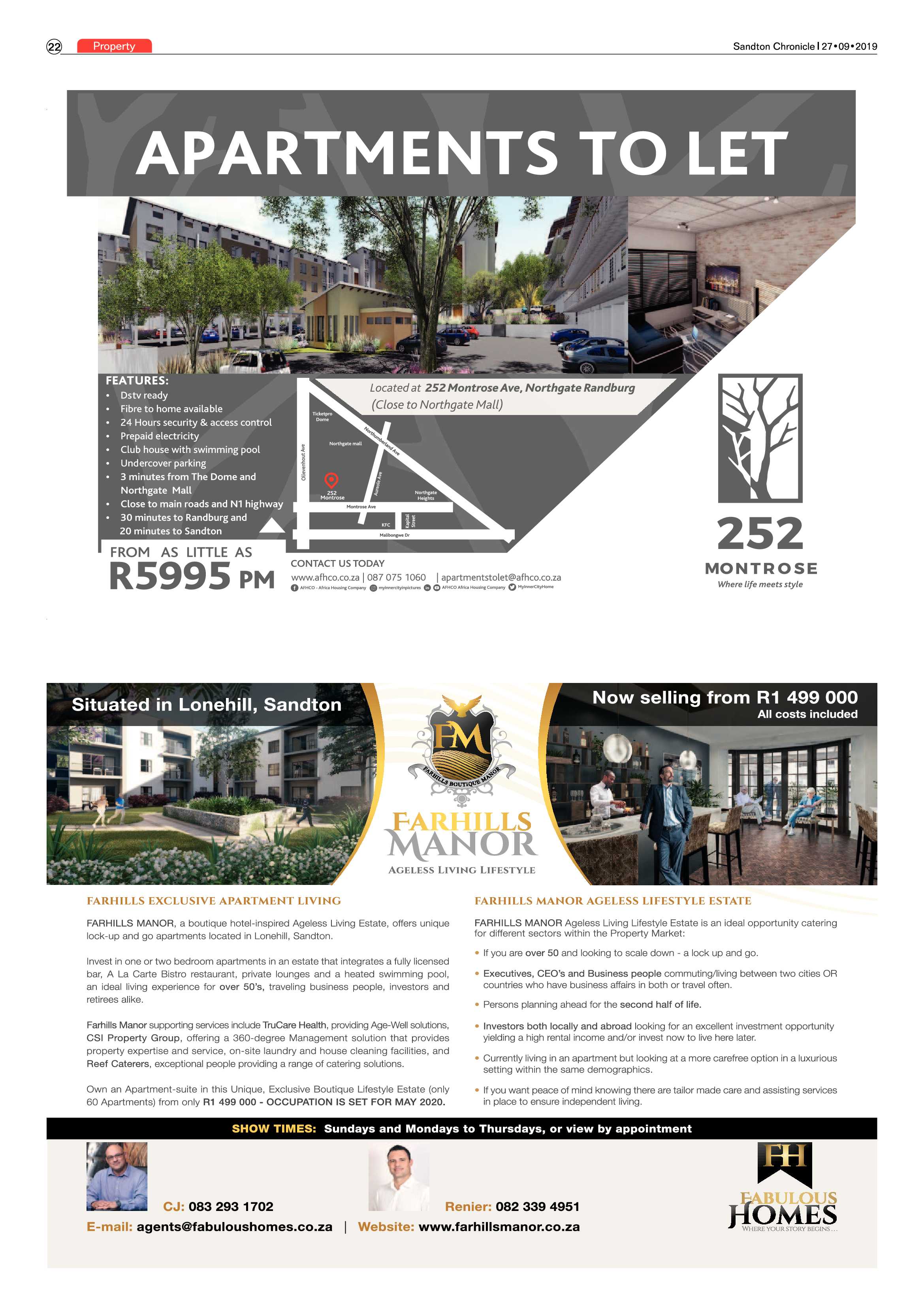 Sandton Chronicle 27 September, 2019 page 22