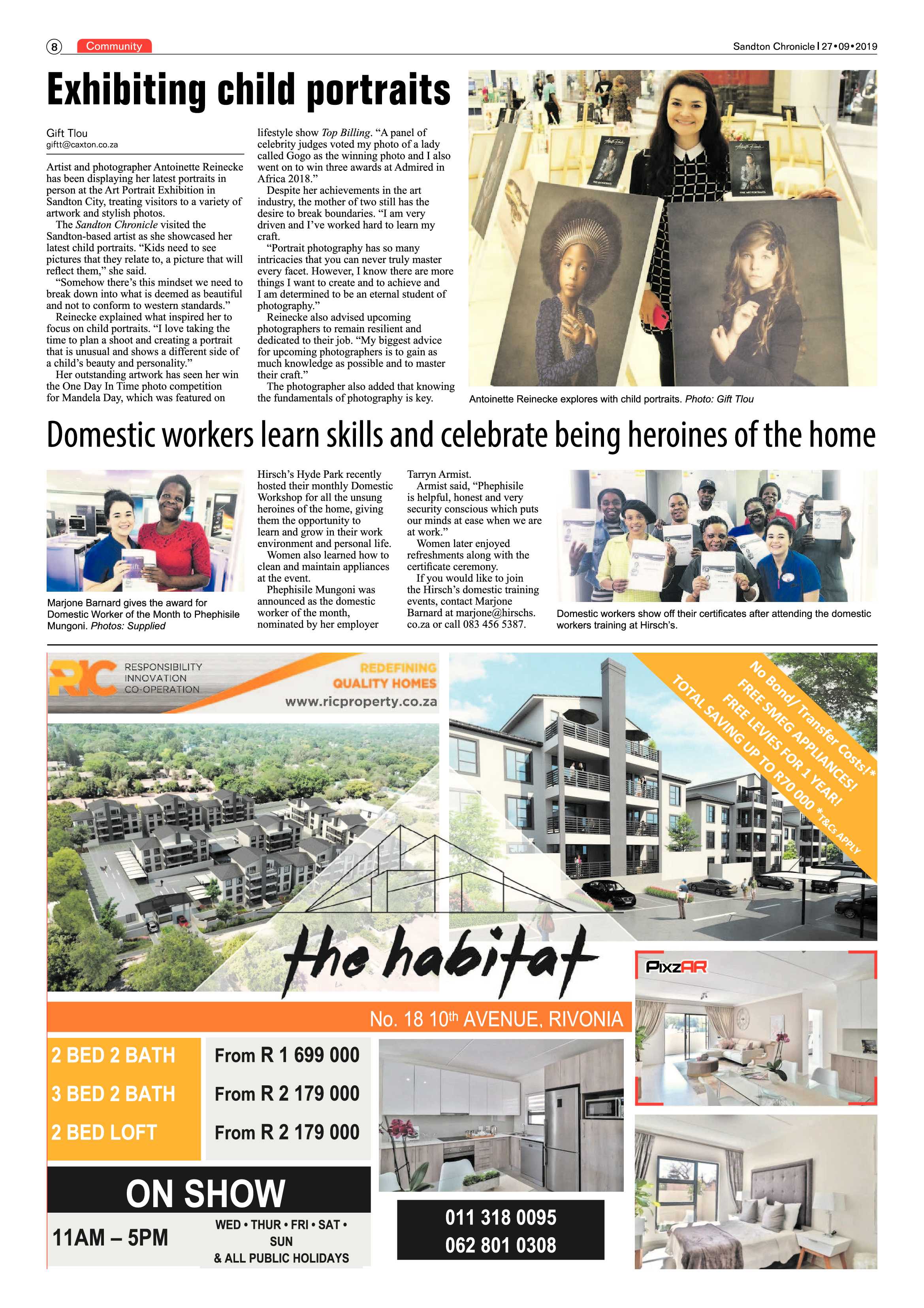 Sandton Chronicle 27 September, 2019 page 8