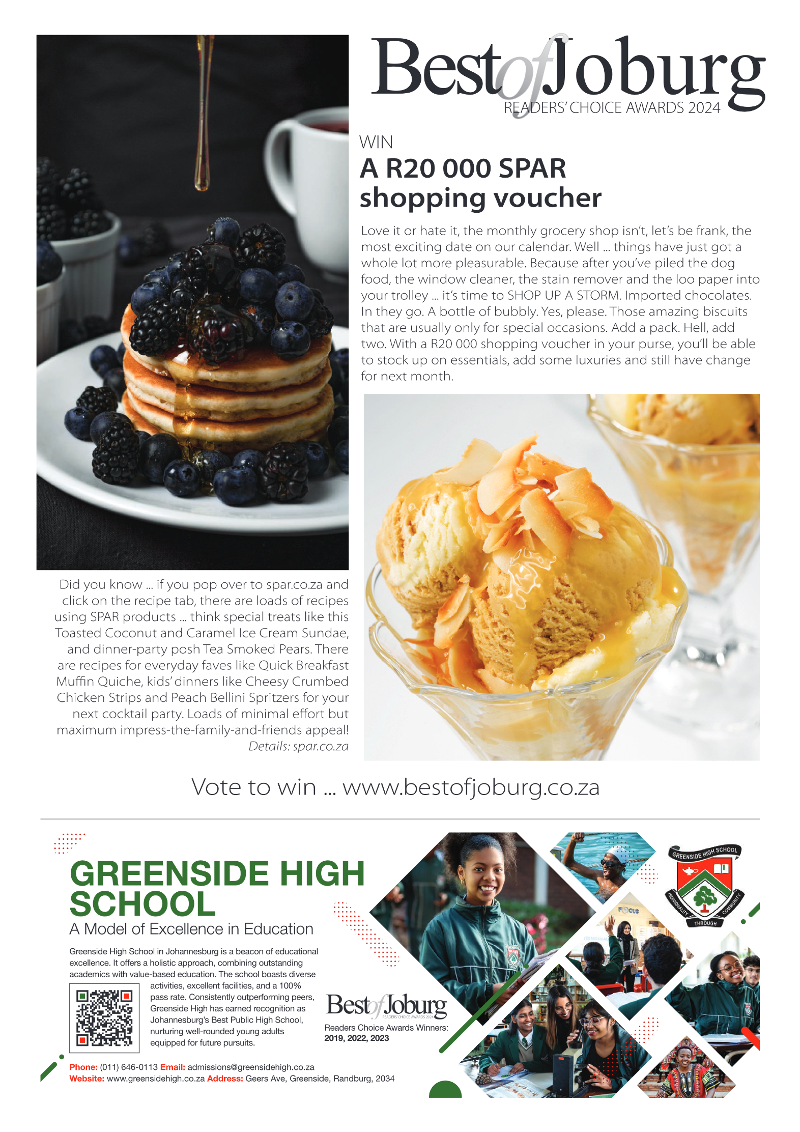 Best of Joburg Readers Choice Awards 2024 page 4