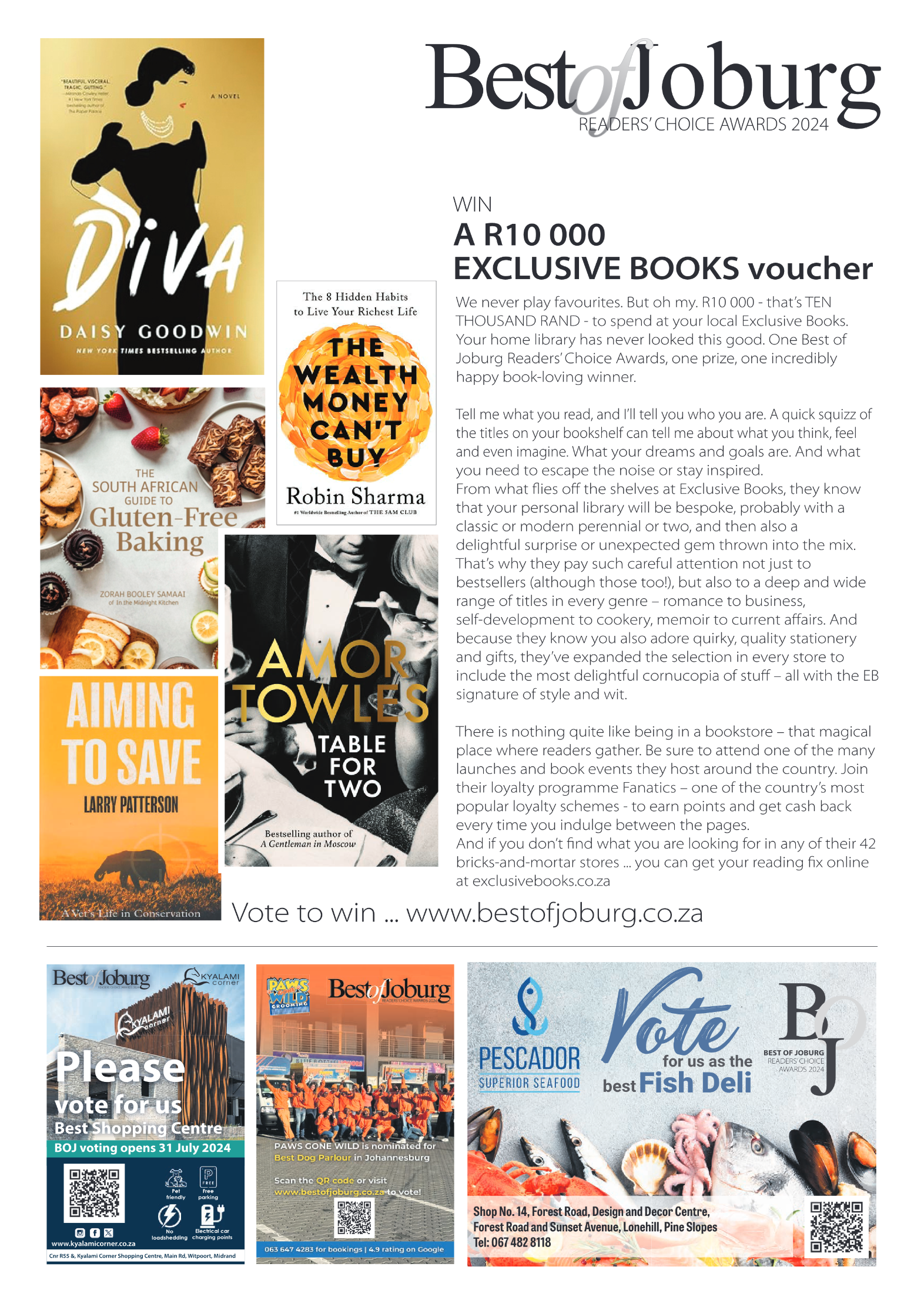 Best of Joburg Readers Choice Awards 2024 page 6