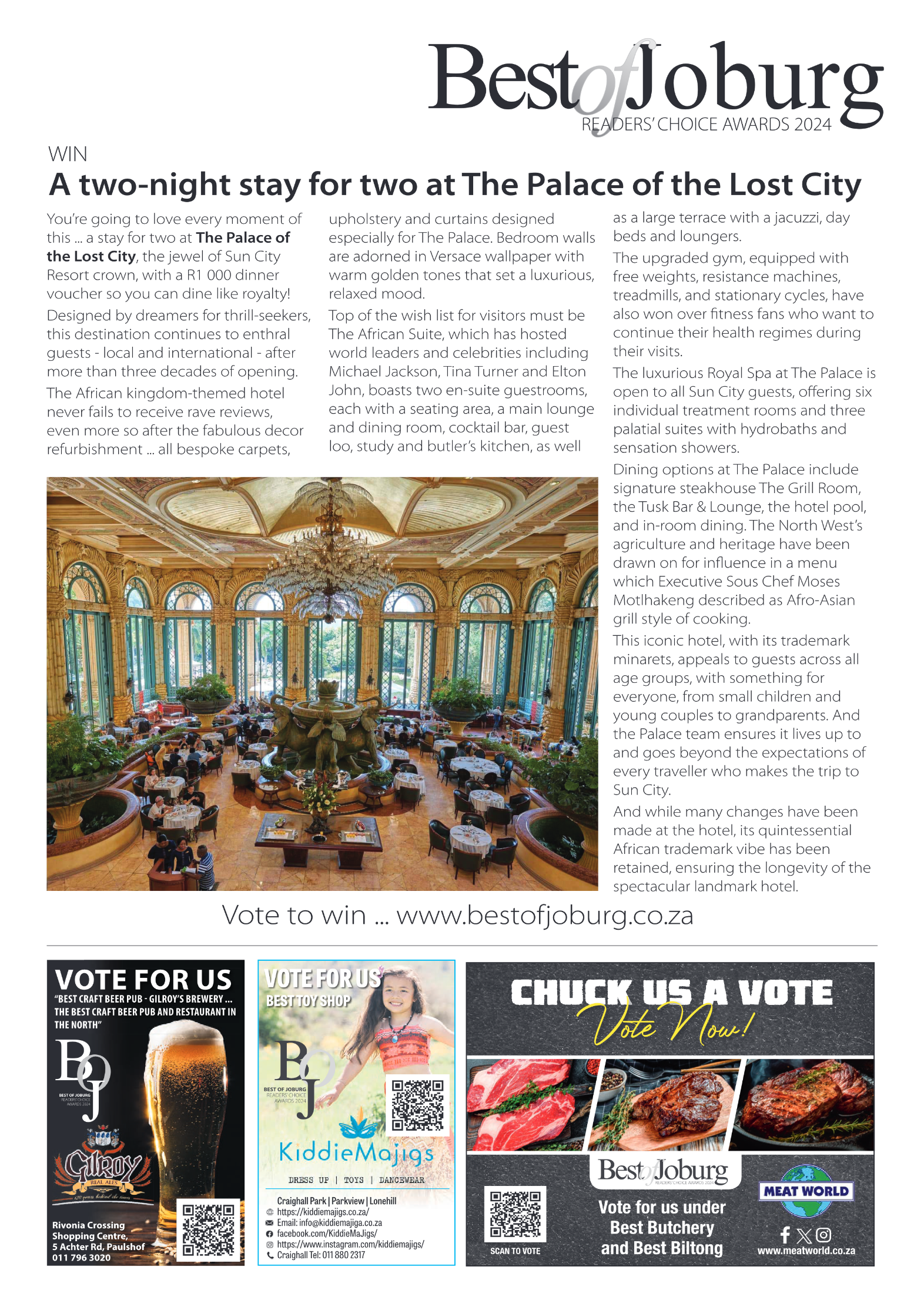Best of Joburg Readers Choice Awards 2024 page 7