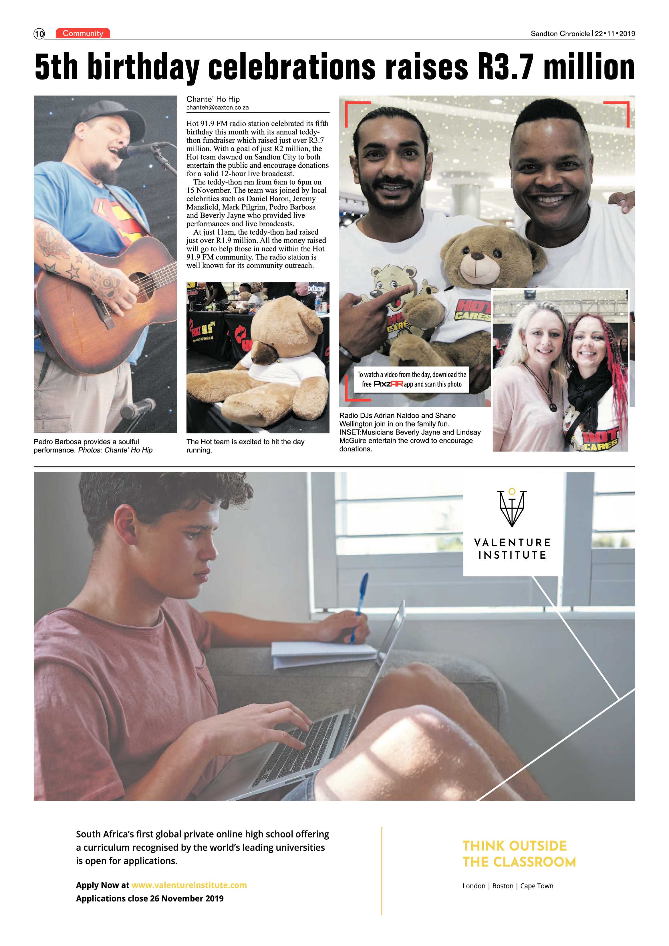 Sandton Chronicle 22 November, 2019 page 10