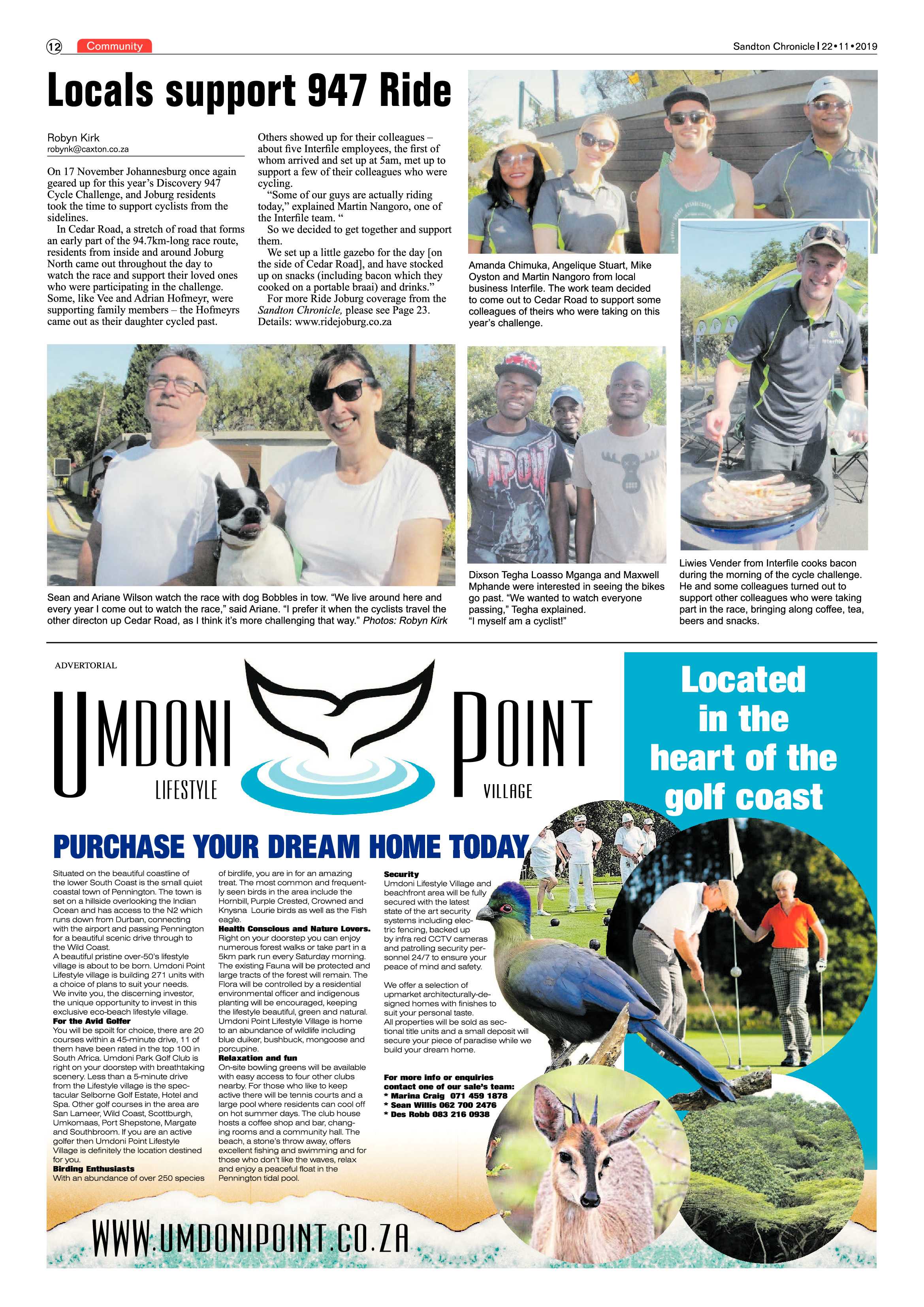 Sandton Chronicle 22 November, 2019 page 12