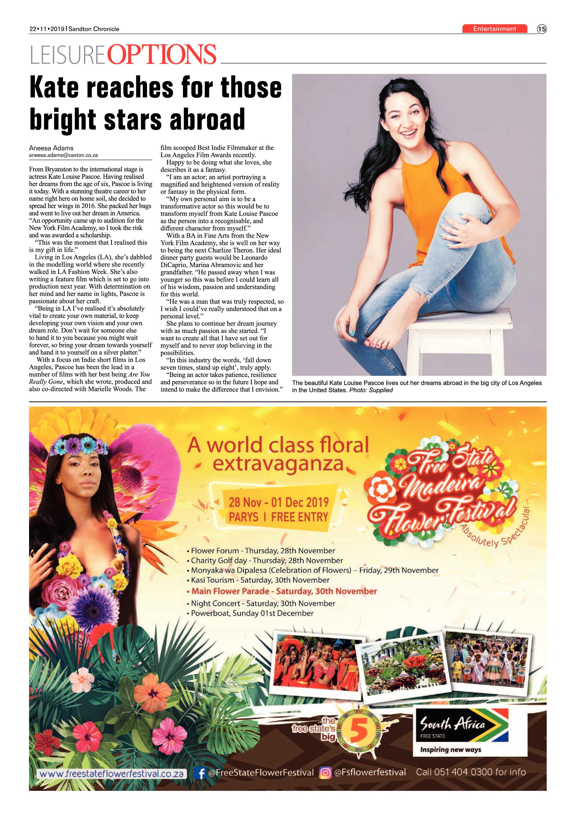 Sandton Chronicle 22 November, 2019 page 15