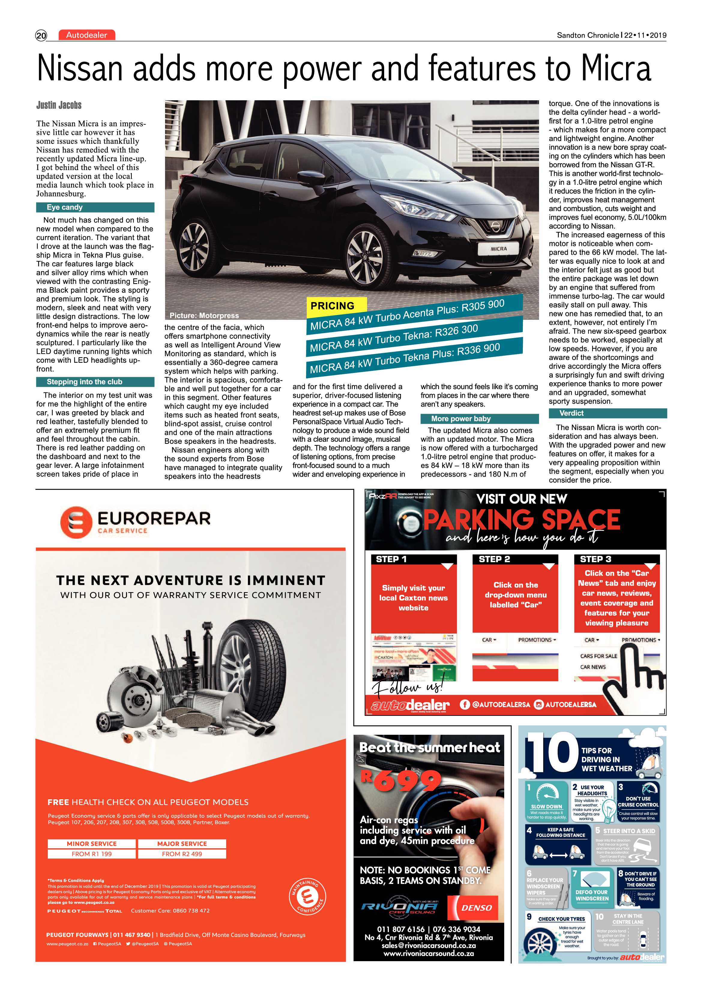 Sandton Chronicle 22 November, 2019 page 20