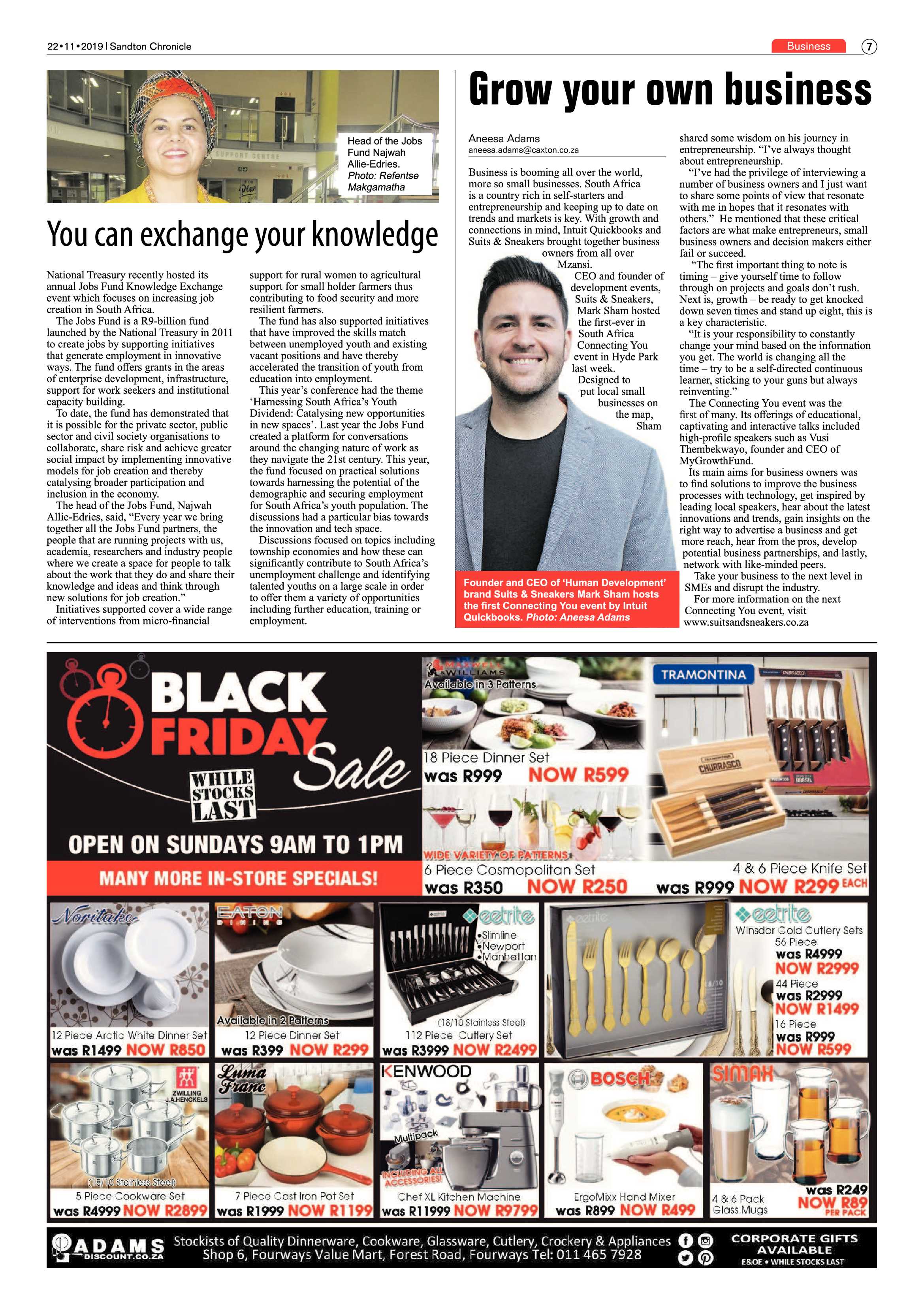 Sandton Chronicle 22 November, 2019 page 7
