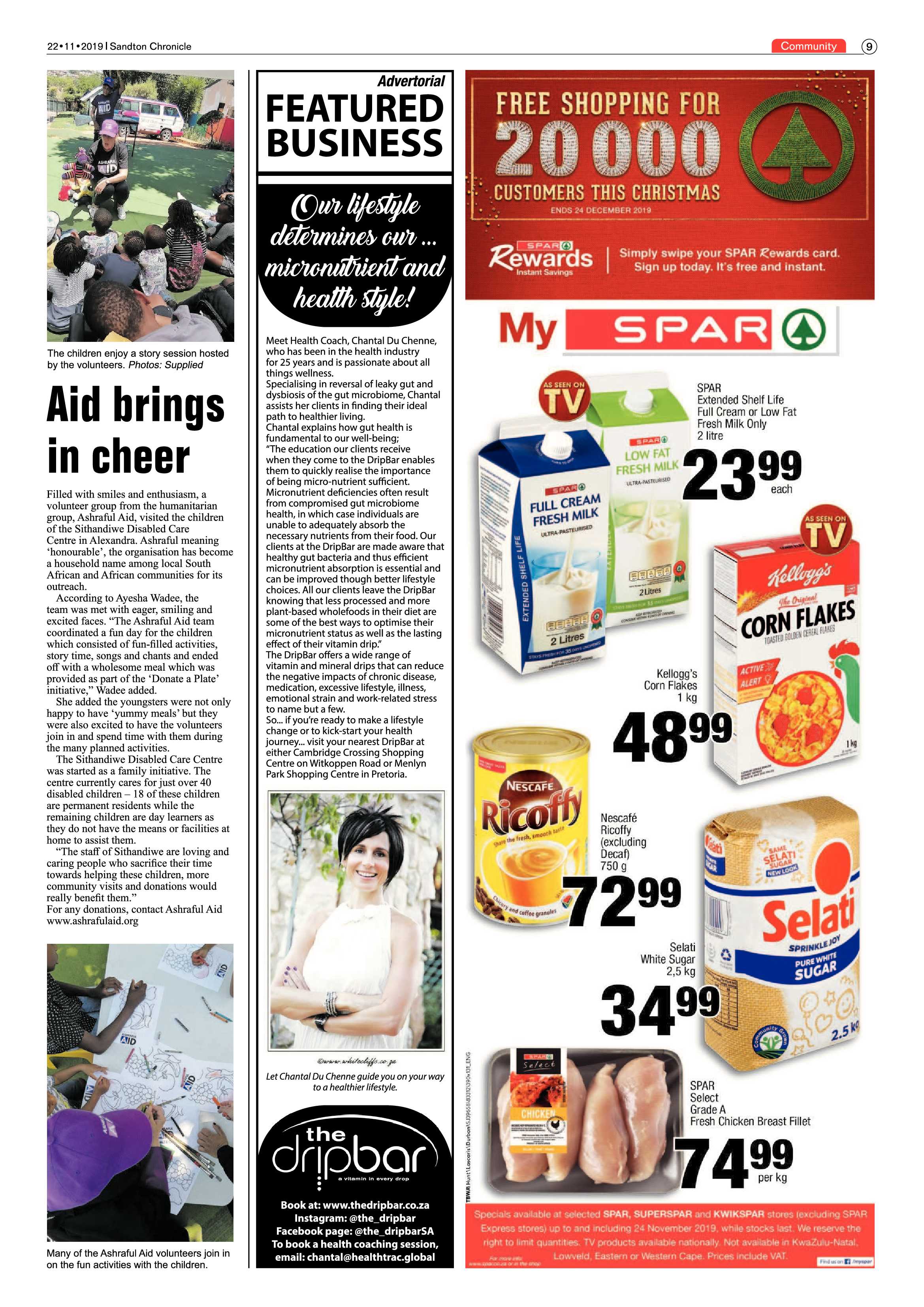 Sandton Chronicle 22 November, 2019 page 9