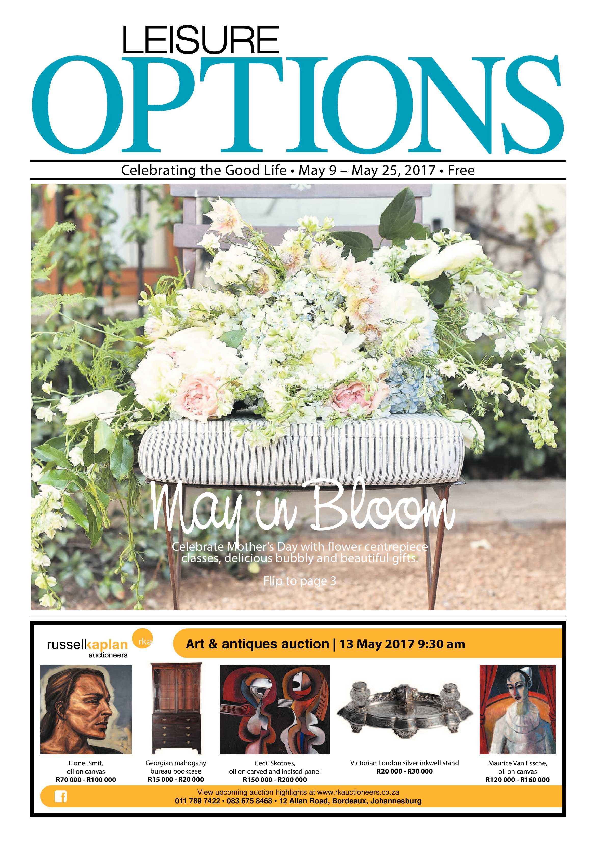 Leisure Options 9 May – 25 May, 2017 page 1