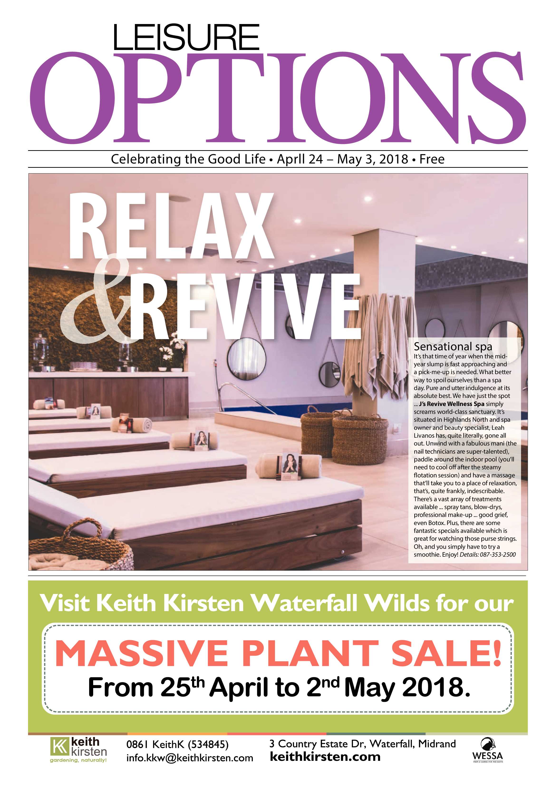 Leisure Options April 24 – May 3, 2018 page 1