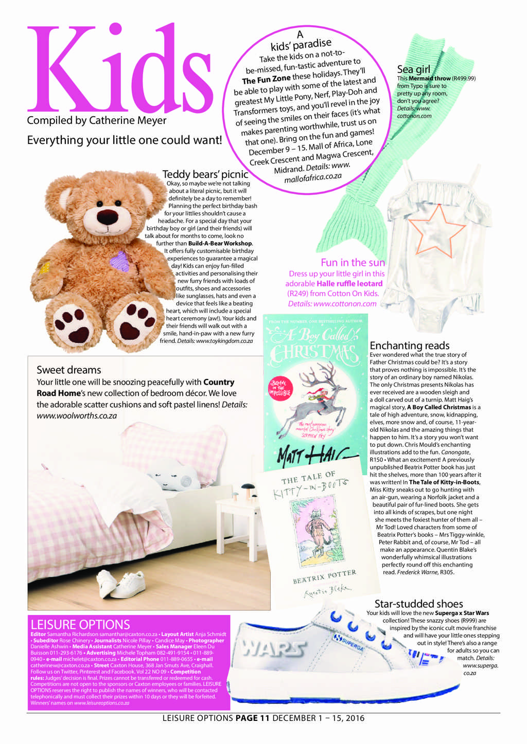 Leisure Options DECEMBER 1 – 15, 2016 page 11