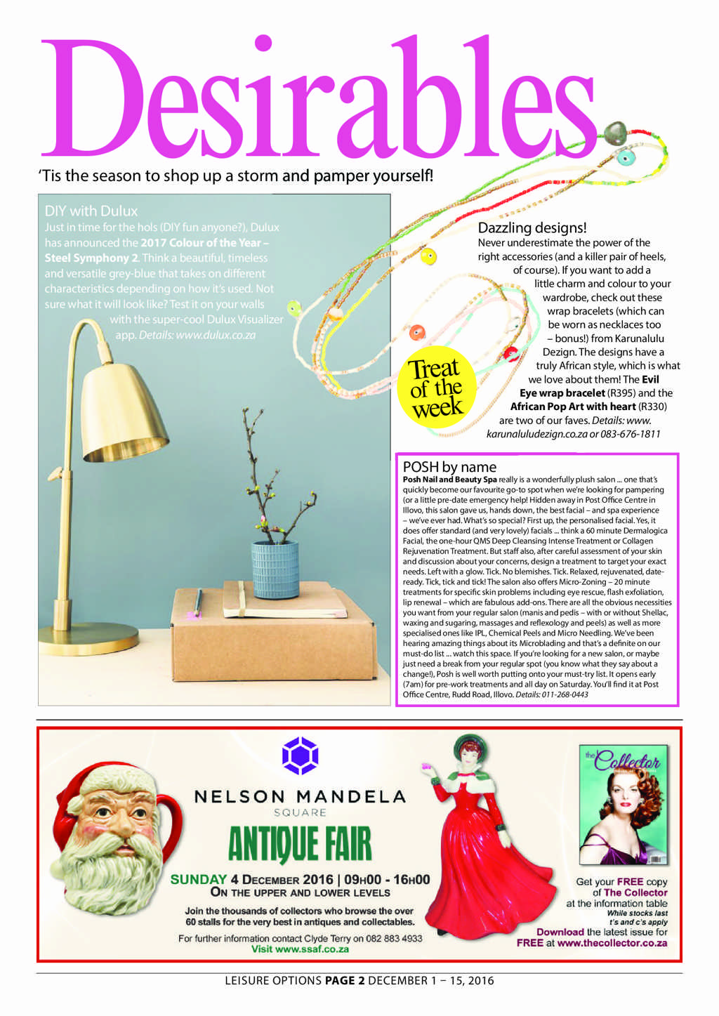 Leisure Options DECEMBER 1 – 15, 2016 page 2