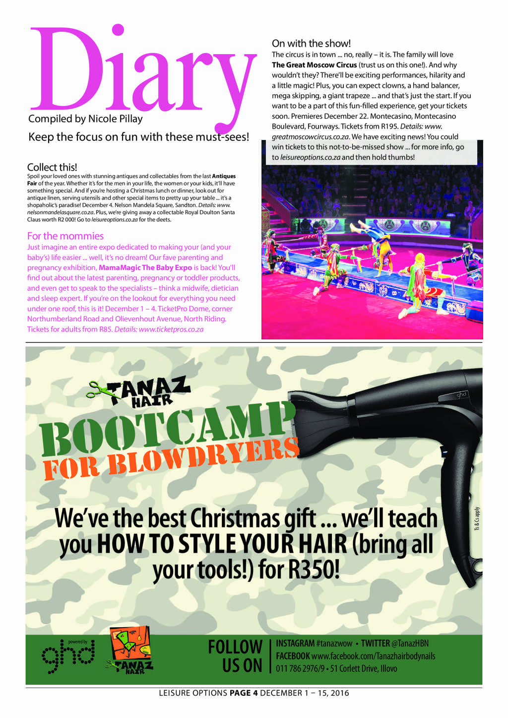 Leisure Options DECEMBER 1 – 15, 2016 page 4