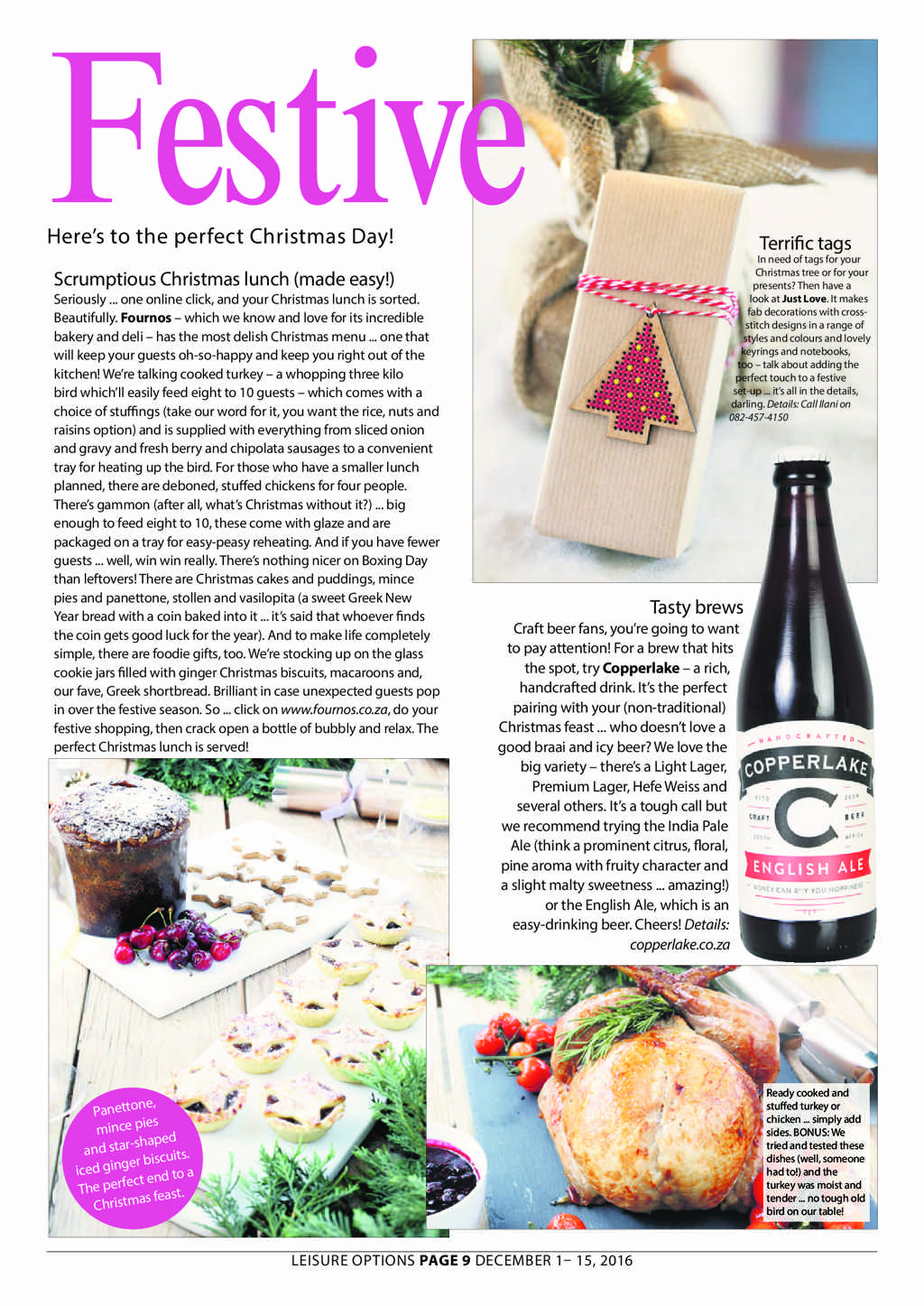 Leisure Options DECEMBER 1 – 15, 2016 page 9