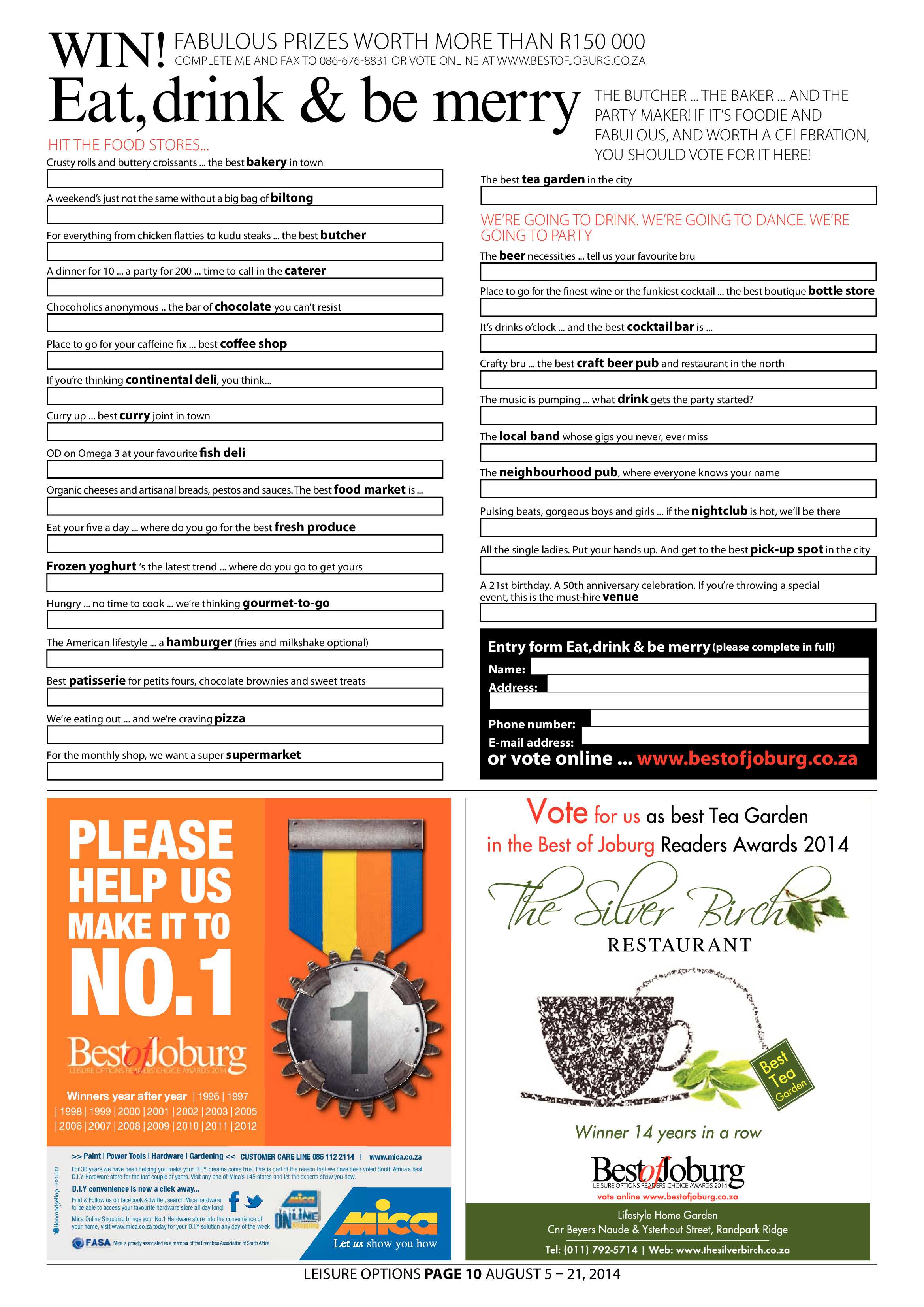 Leisure Options page 10