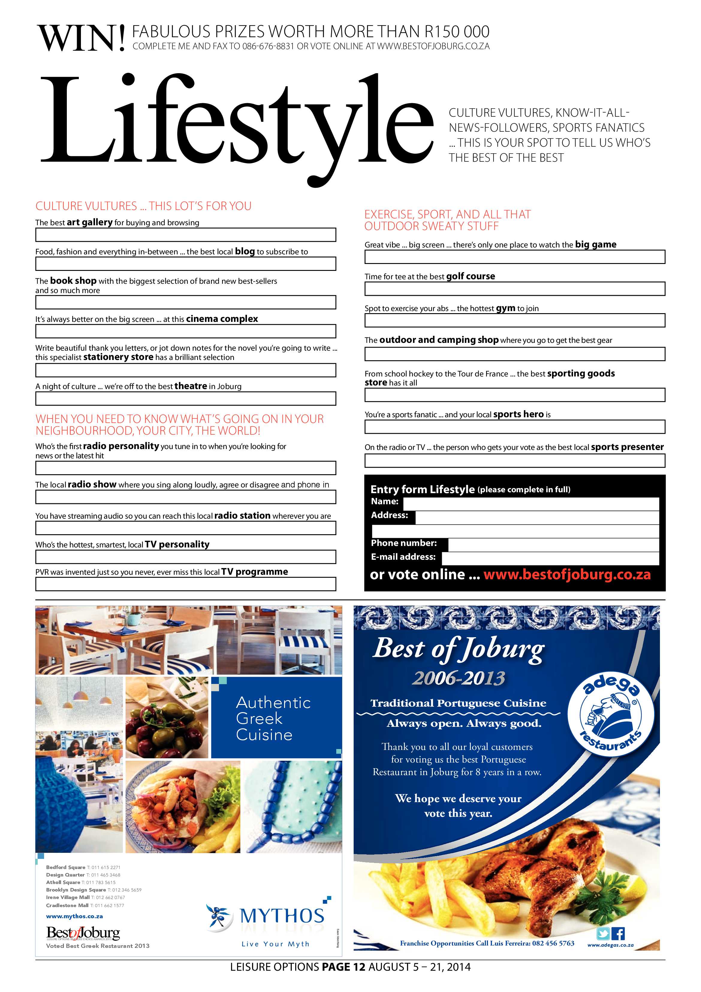 Leisure Options page 12