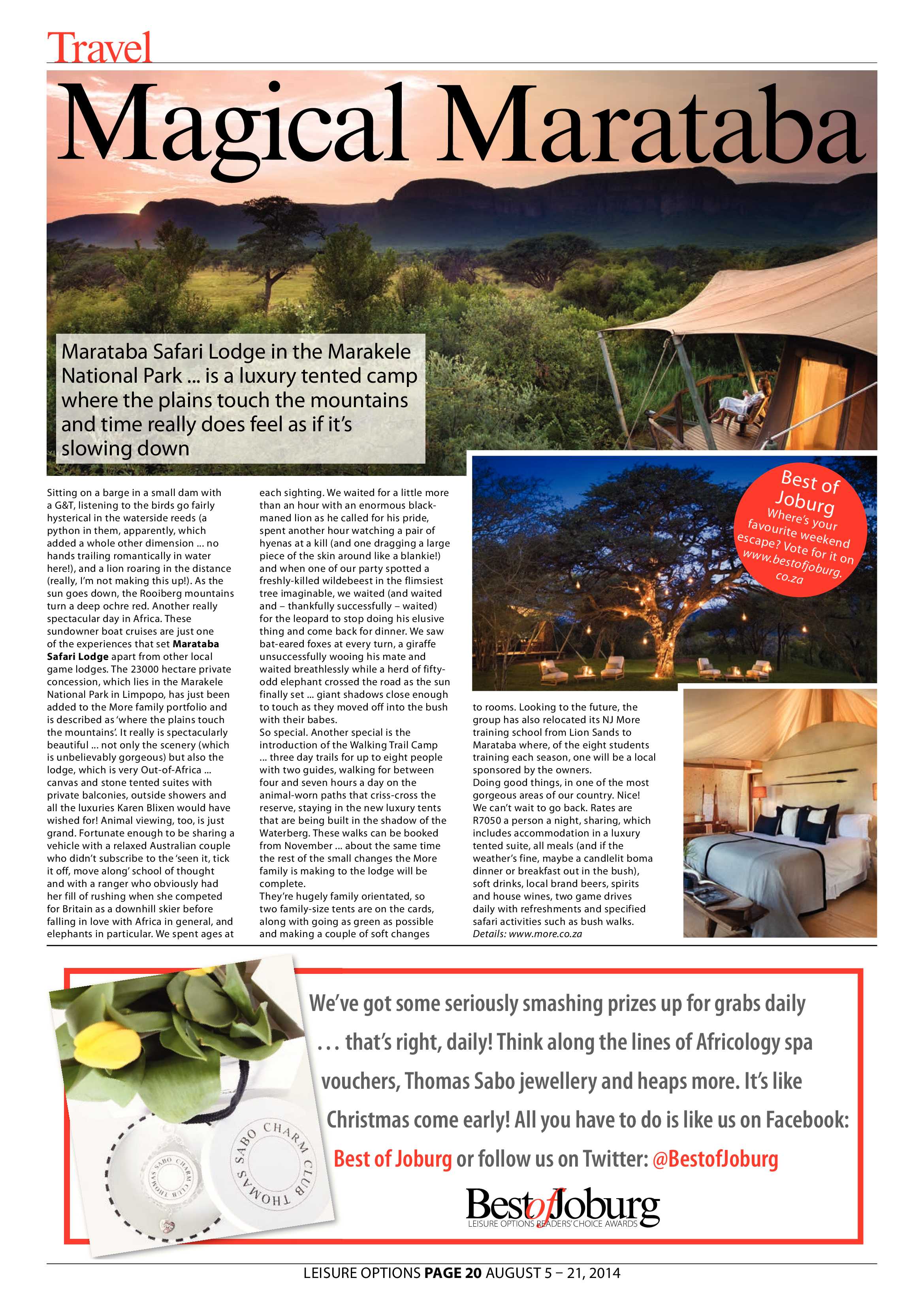 Leisure Options page 20