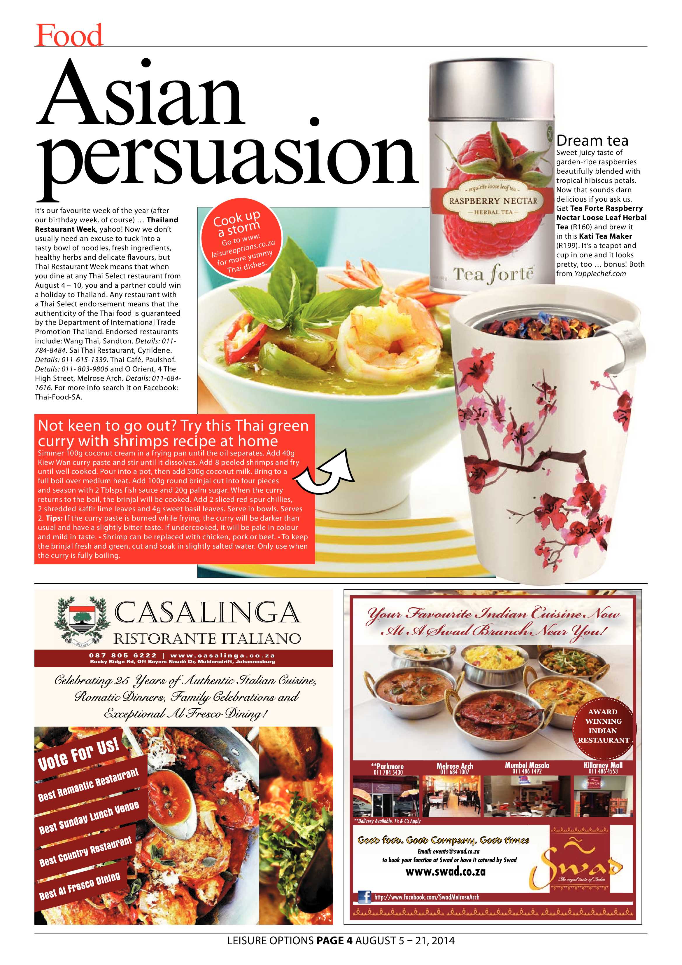 Leisure Options page 4