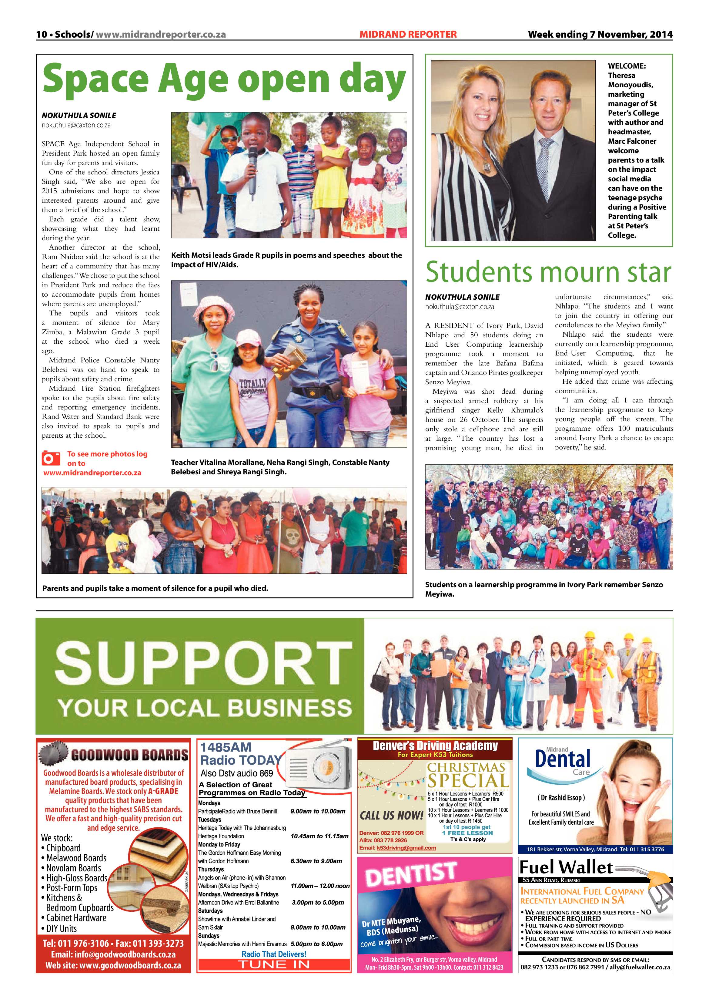 Midrand Reporter 07 November 2014 page 10