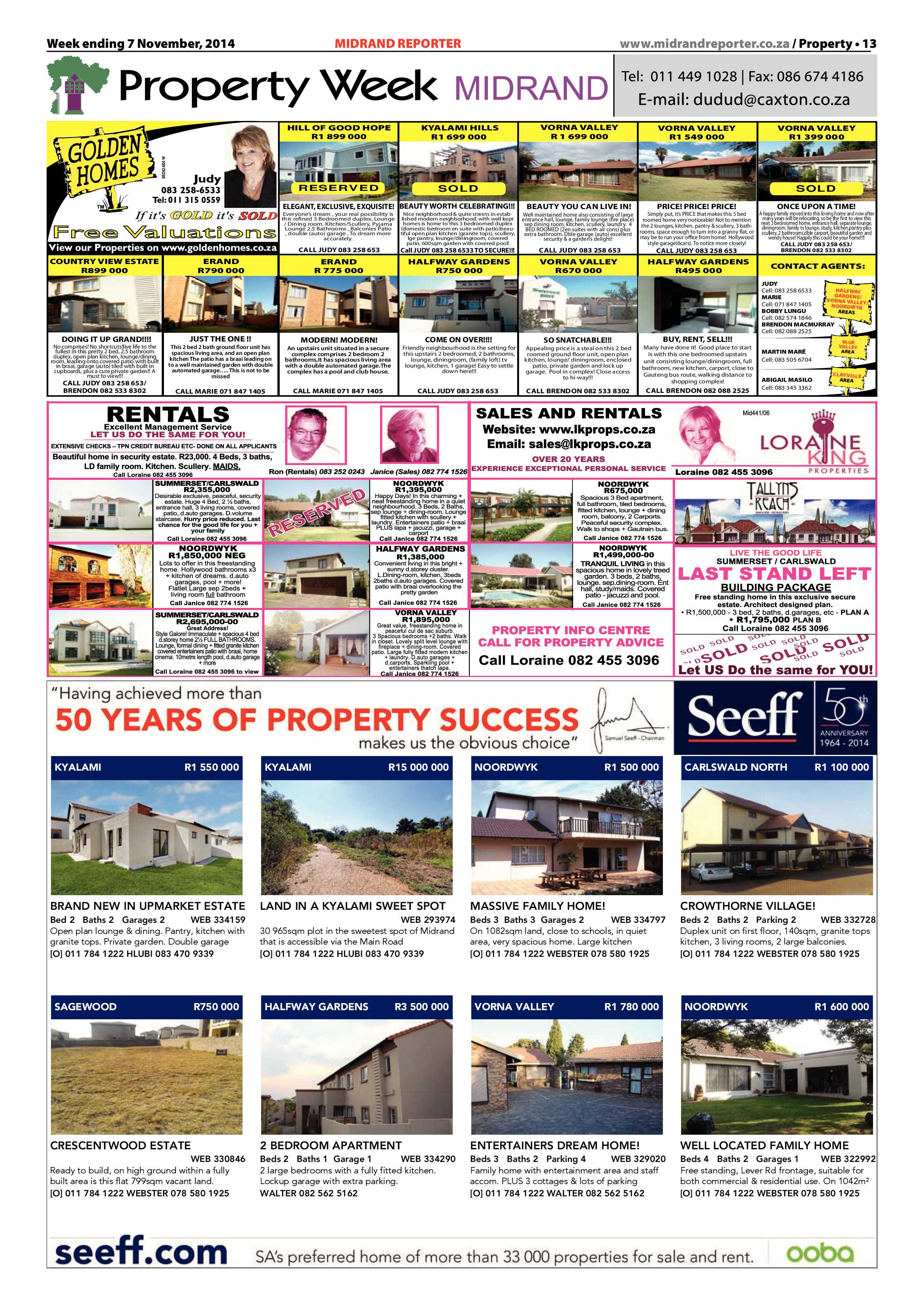 Midrand Reporter 07 November 2014 page 13
