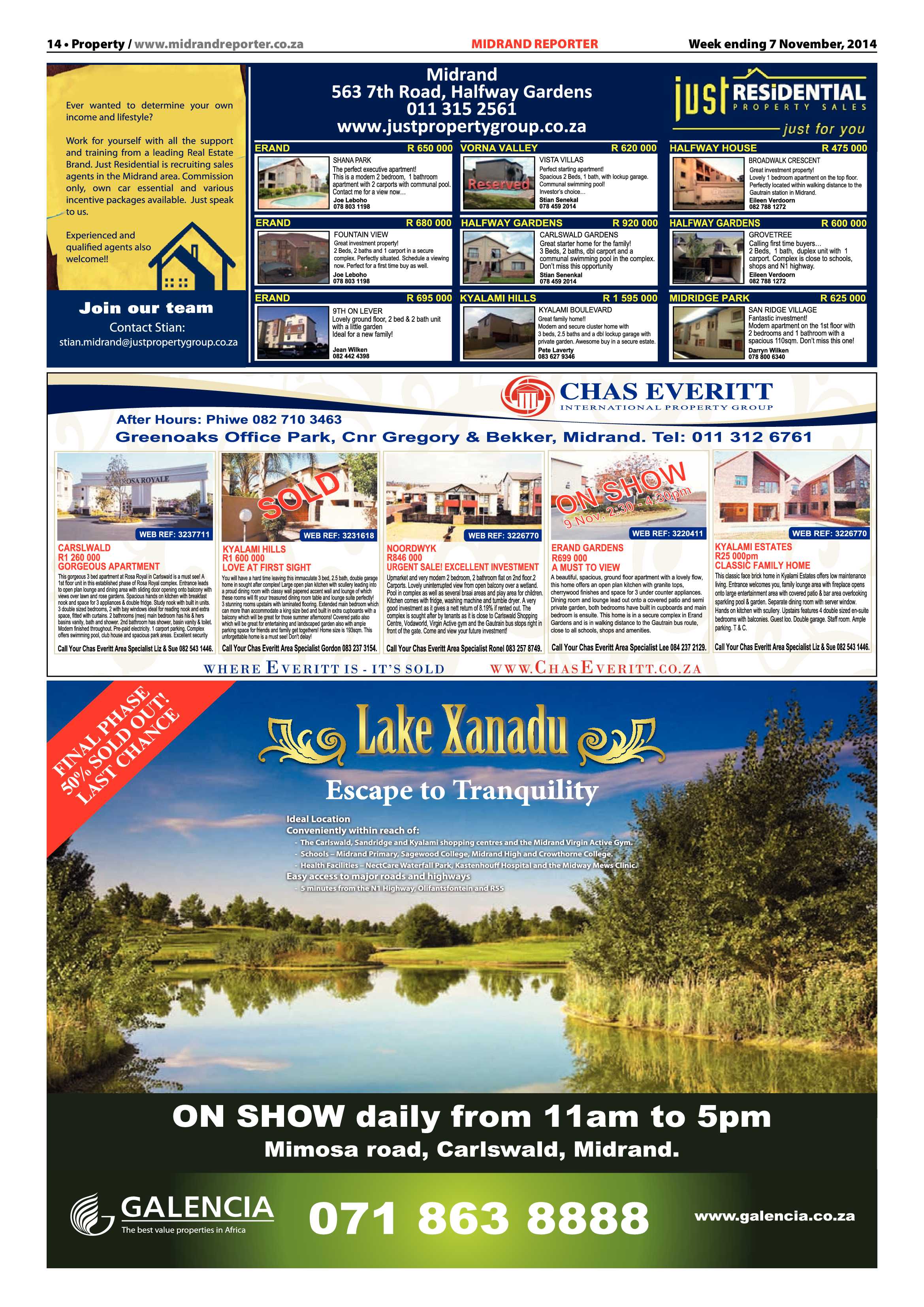 Midrand Reporter 07 November 2014 page 14
