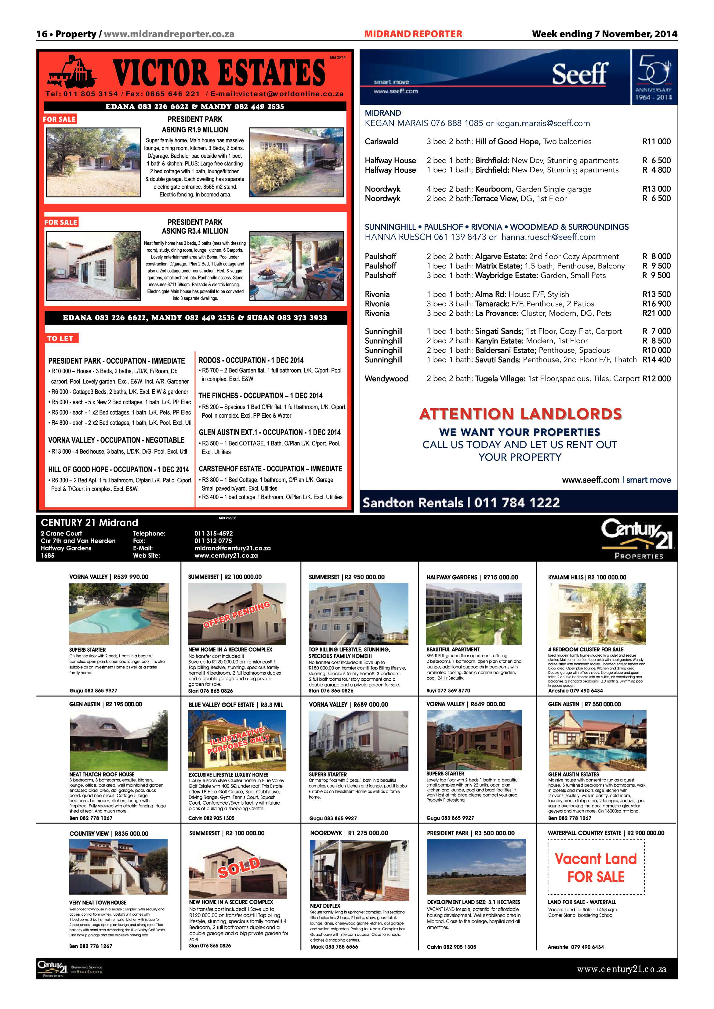 Midrand Reporter 07 November 2014 page 16