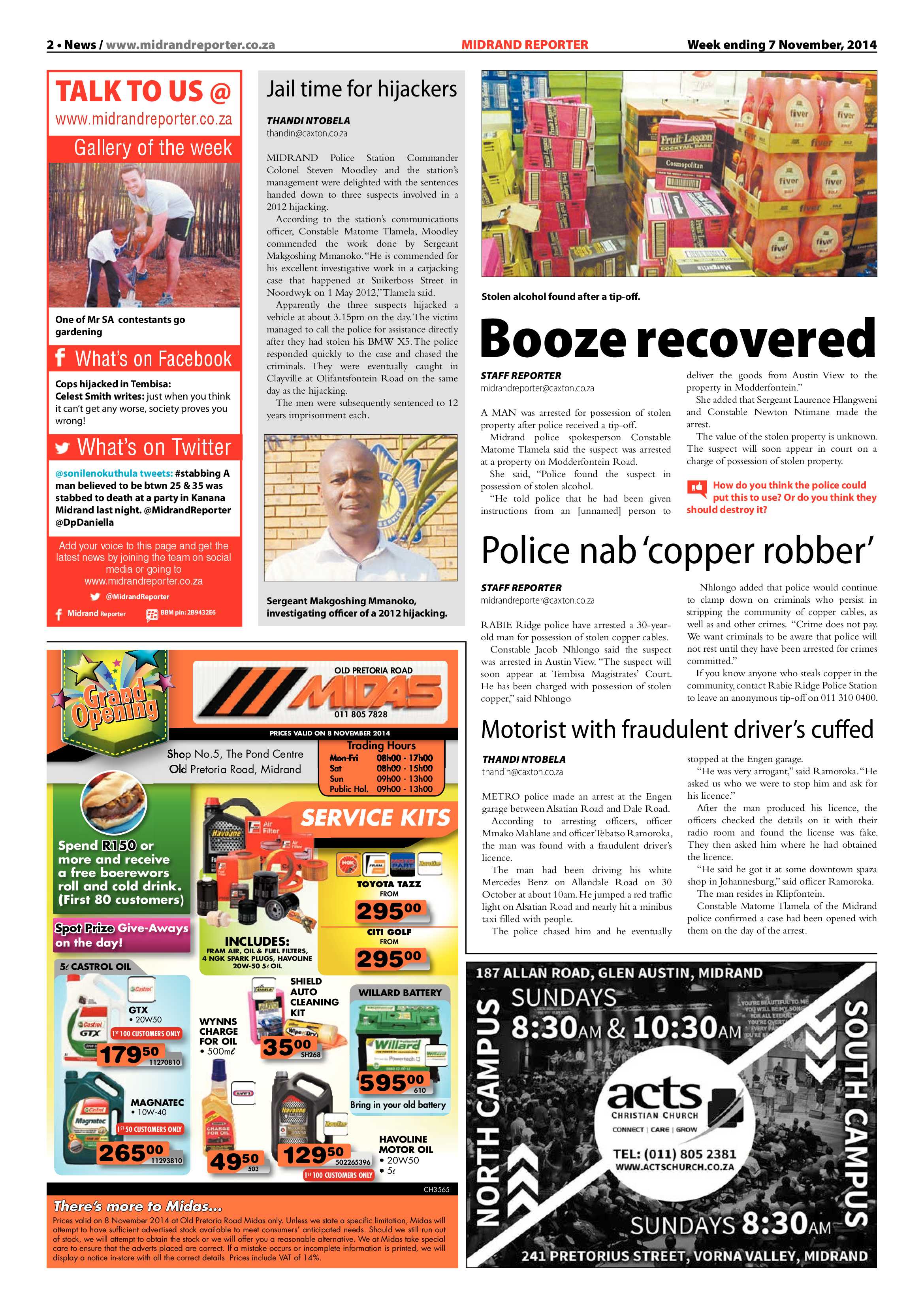 Midrand Reporter 07 November 2014 page 2