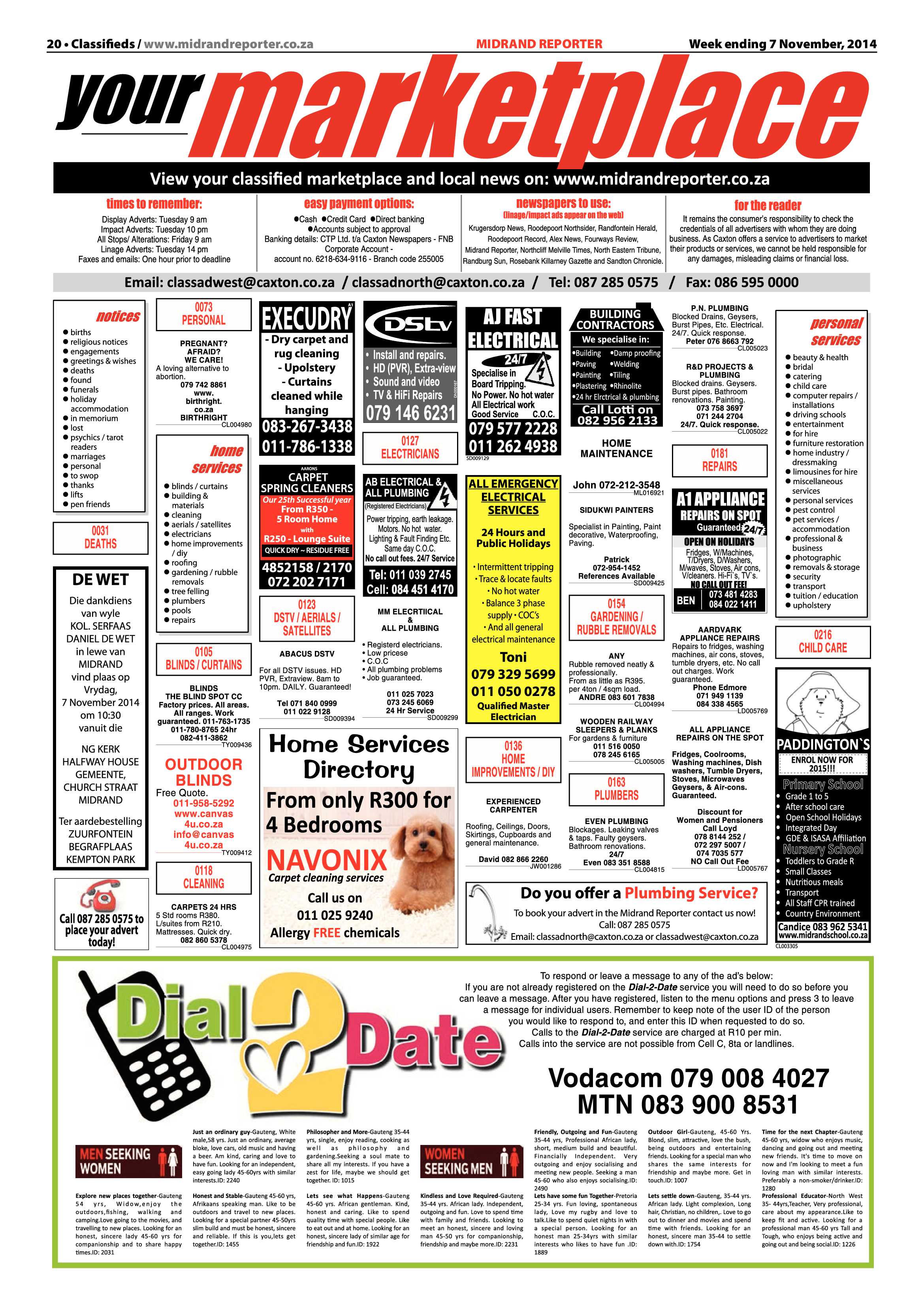 Midrand Reporter 07 November 2014 page 20