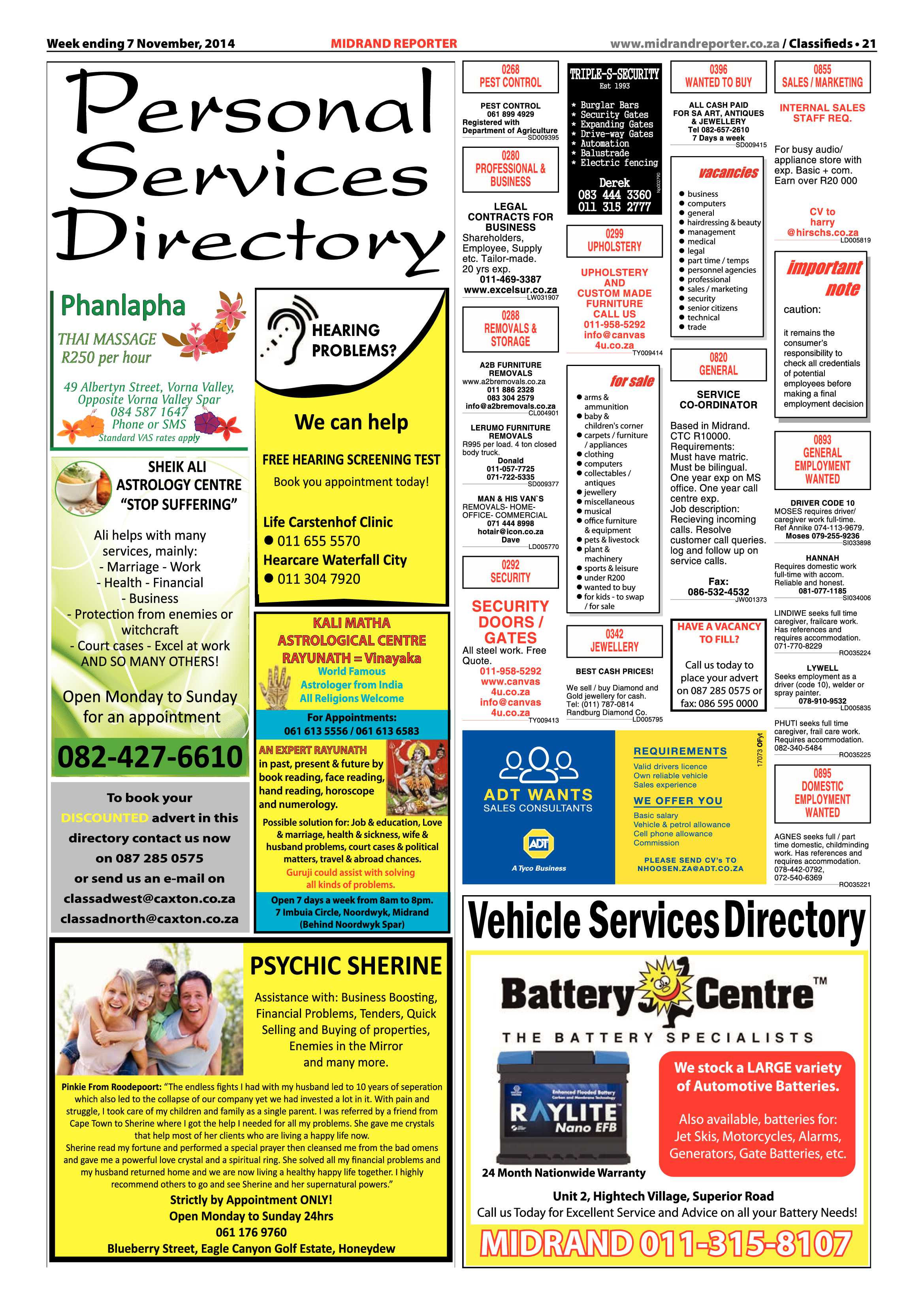 Midrand Reporter 07 November 2014 page 21