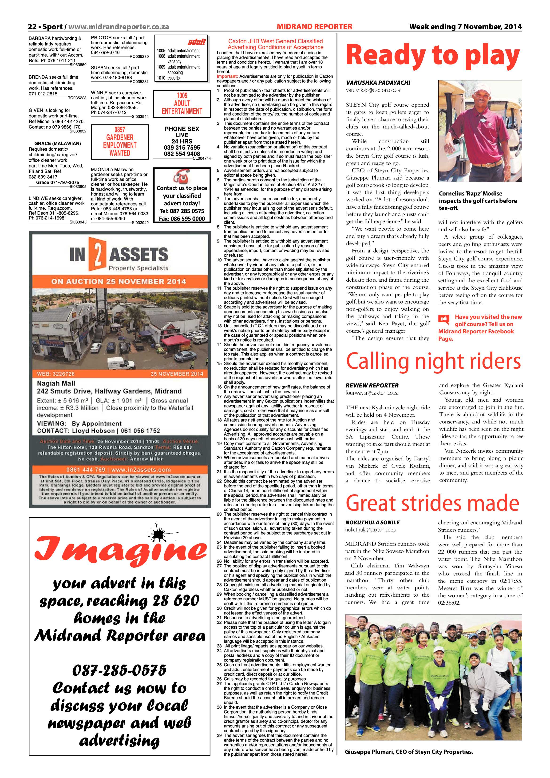 Midrand Reporter 07 November 2014 page 22